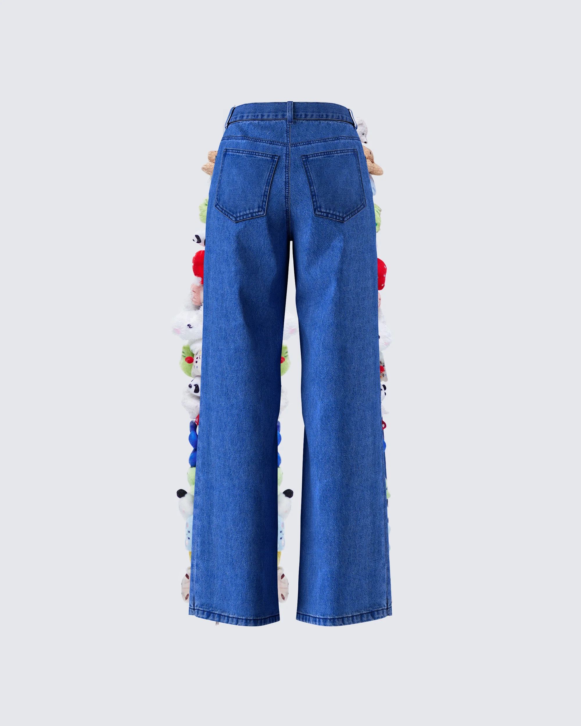 Levelle Blue Denim Stuffed Animal Jean - Image 3