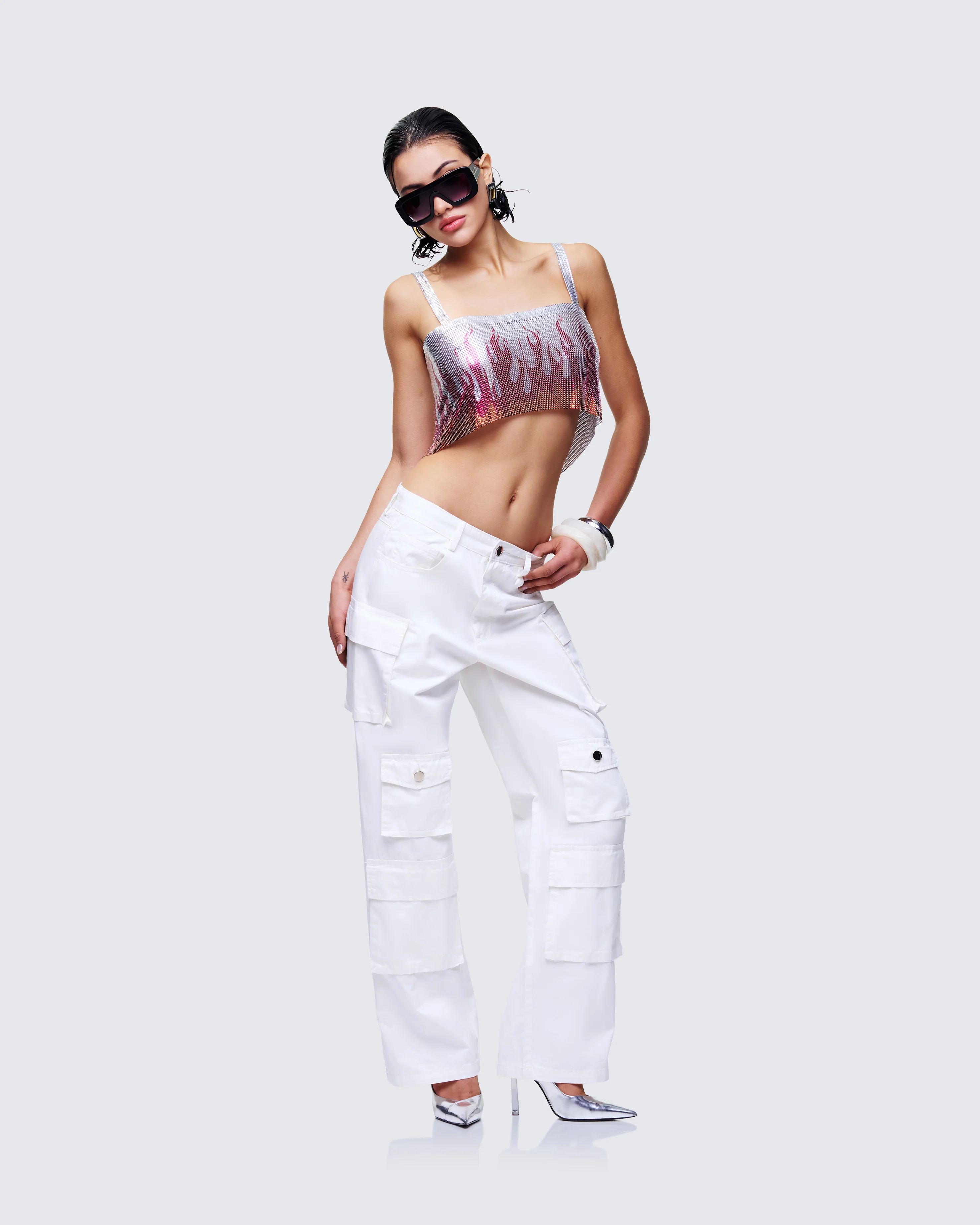 Lilia Multi Flame Chainmail Top - Image 5