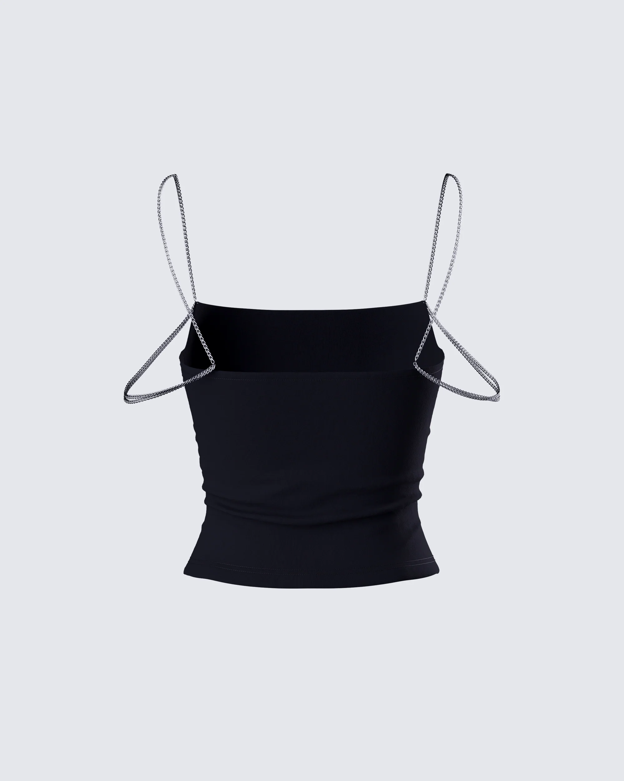 Livia Black Strappy Chain Top - Image 3