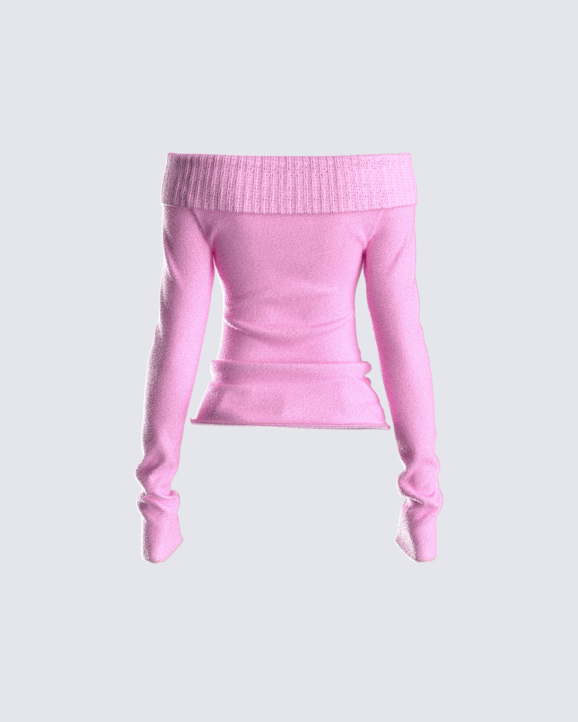 Lorraine Pink Sweater Knit Top - Image 3