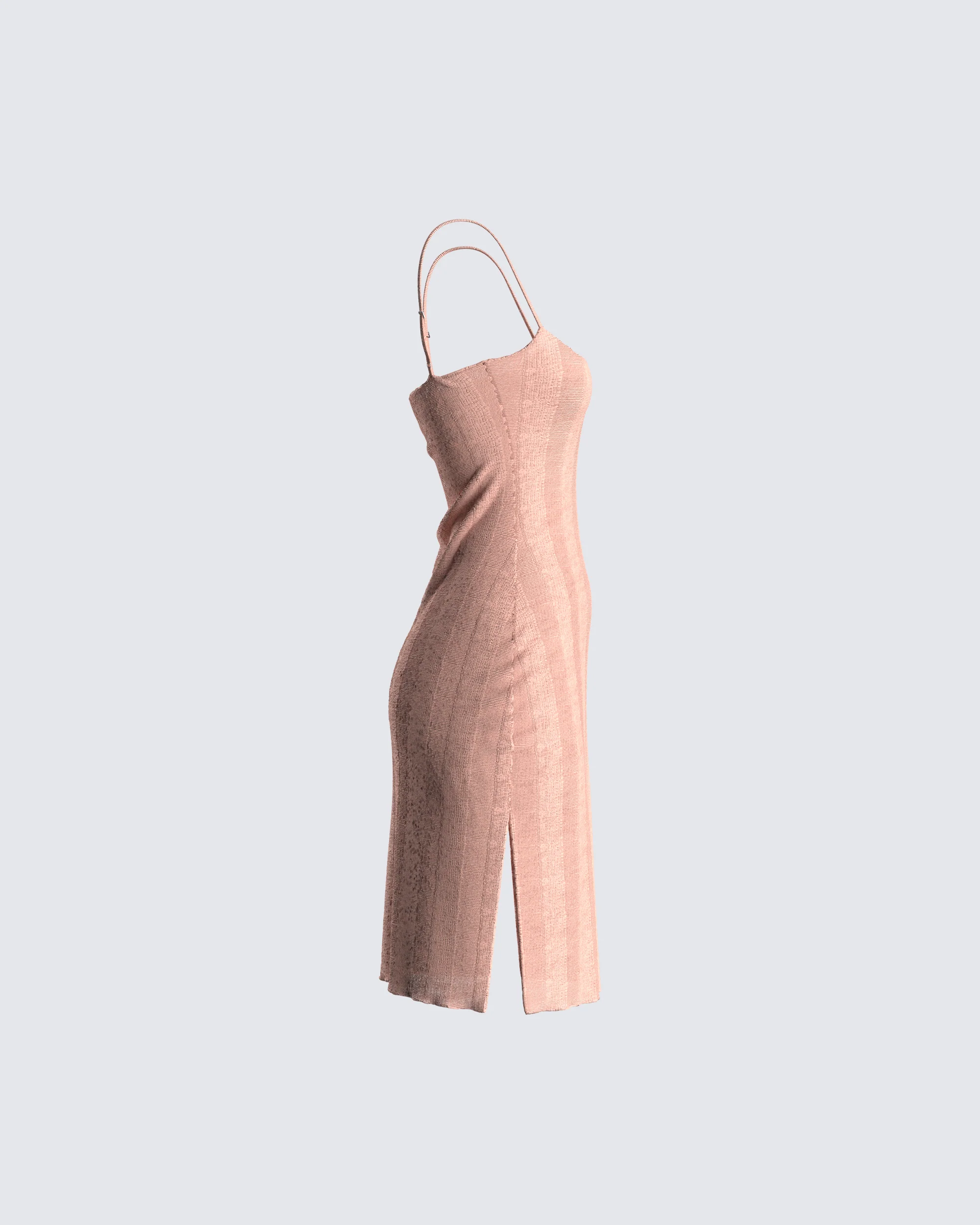 Lou Pink Stripe Mini Sweater Dress - Image 2