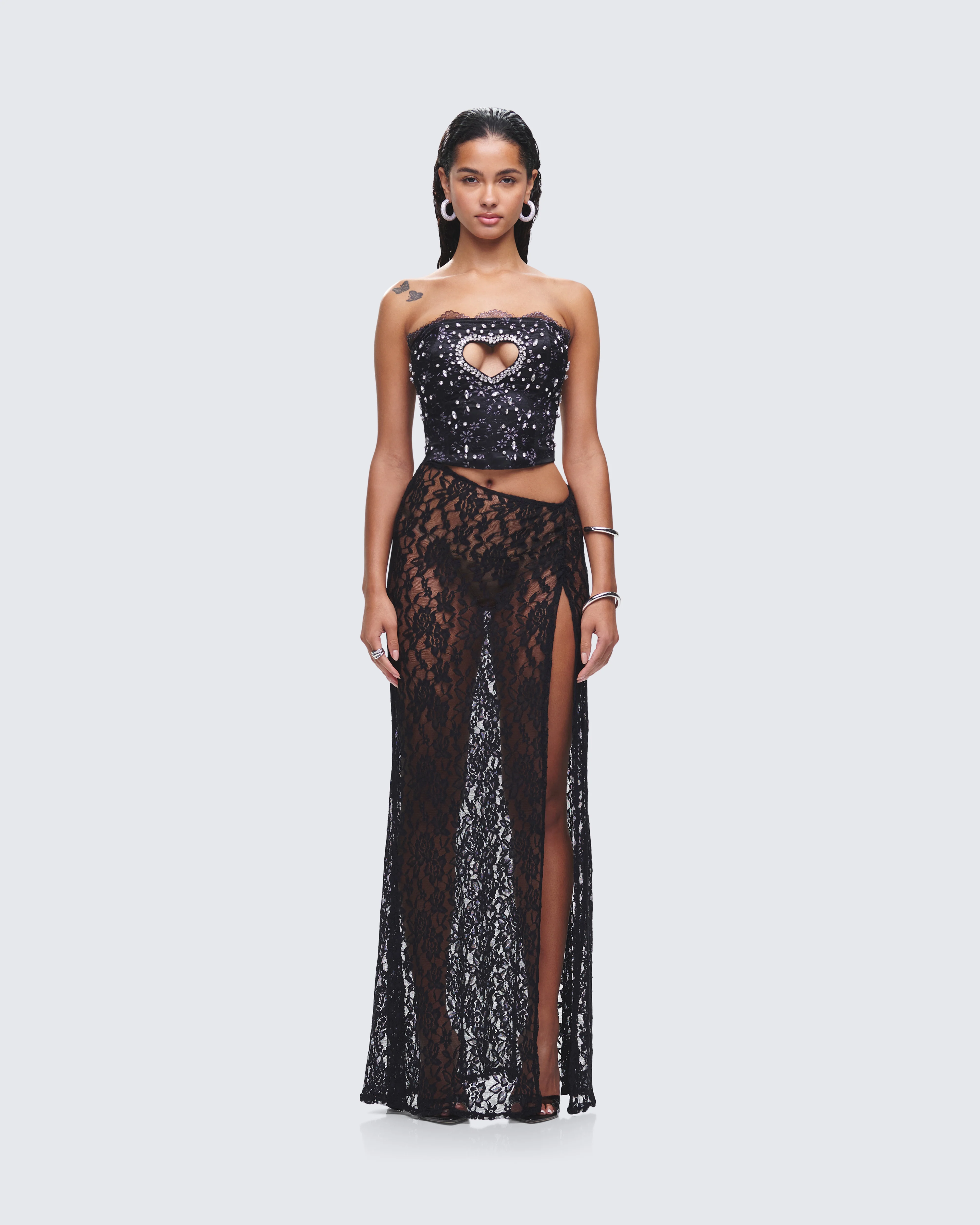 Love Black Maxi Set - Image 4