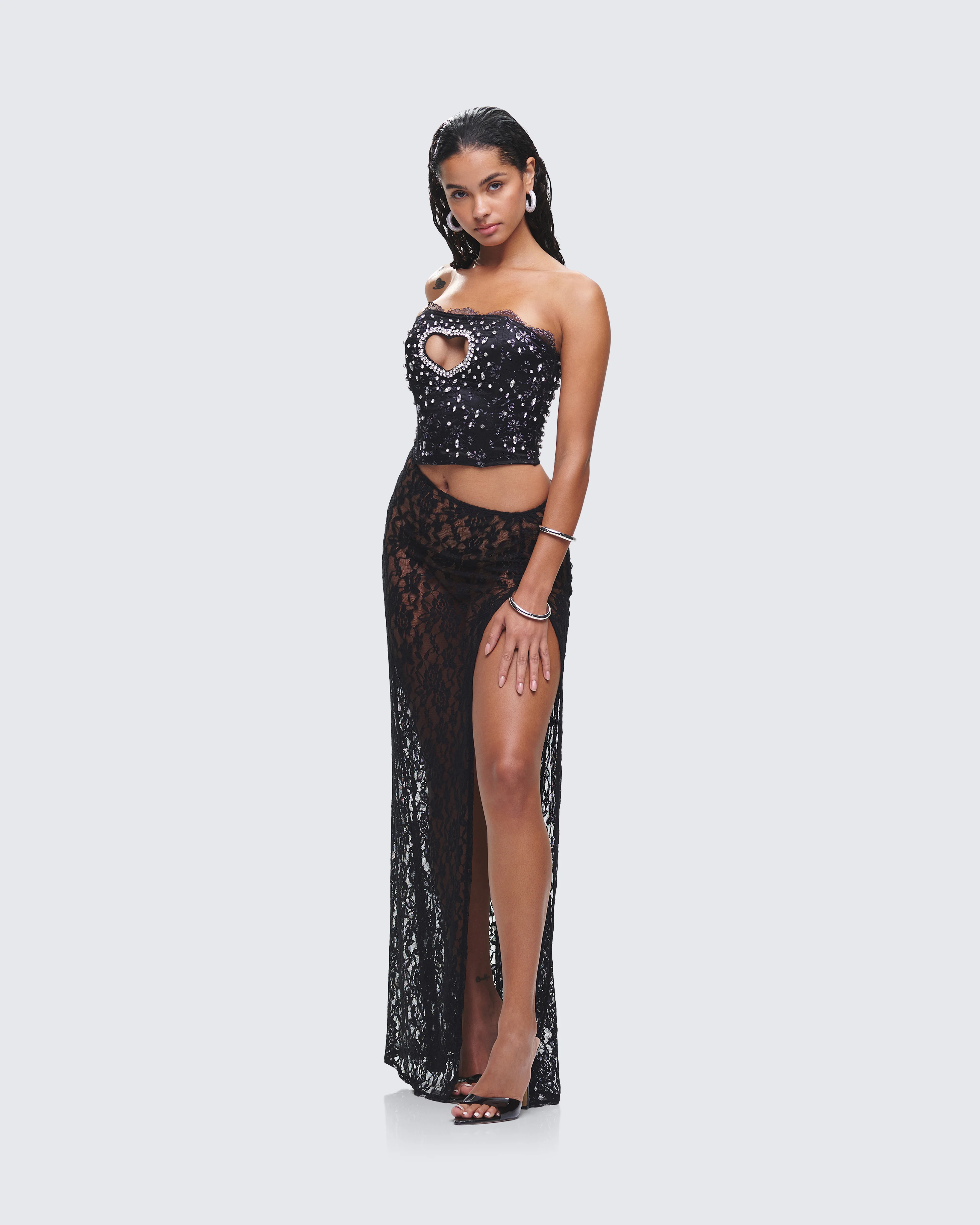 Love Black Maxi Set - Image 6
