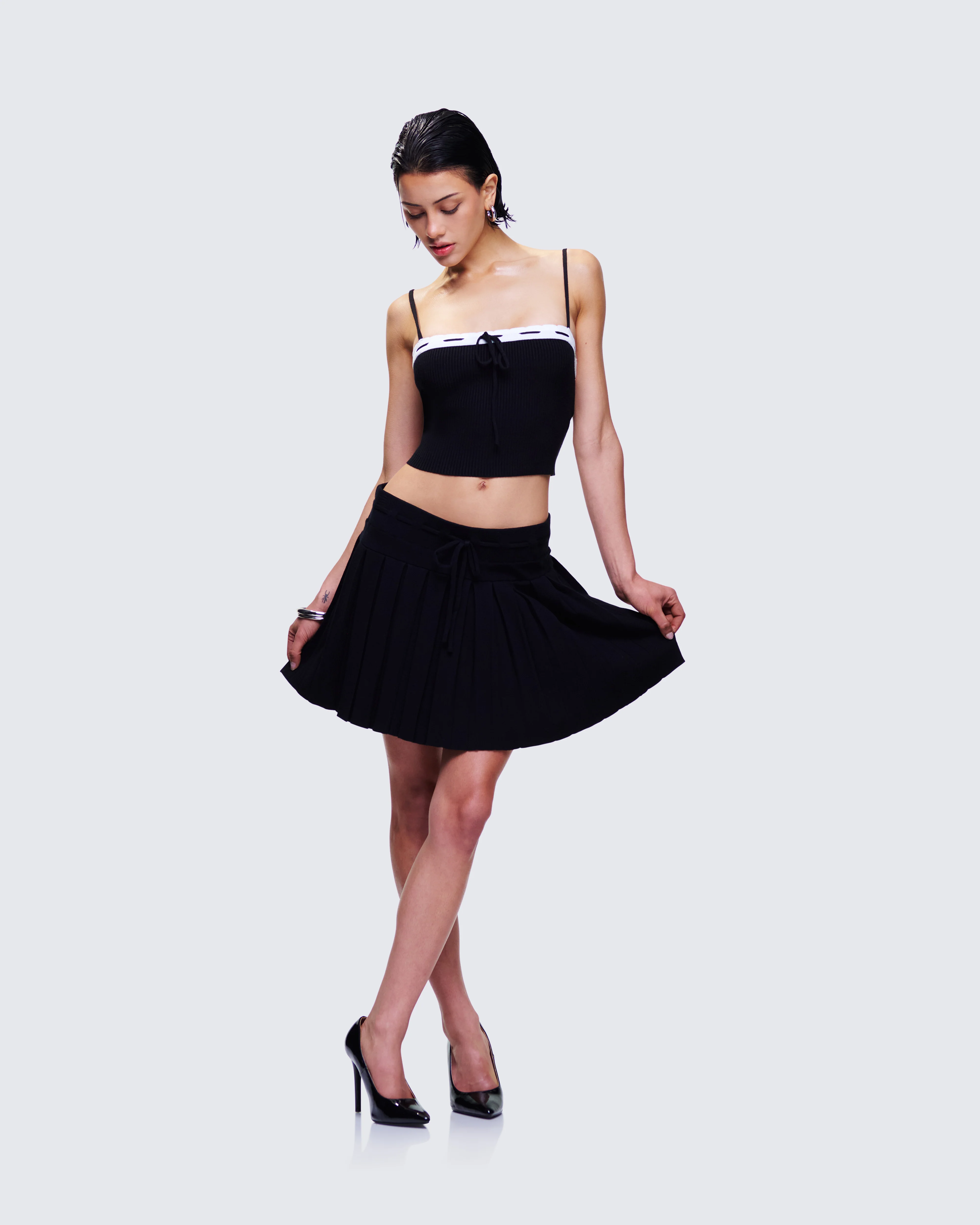Lucien Black Knitted Set - Image 3