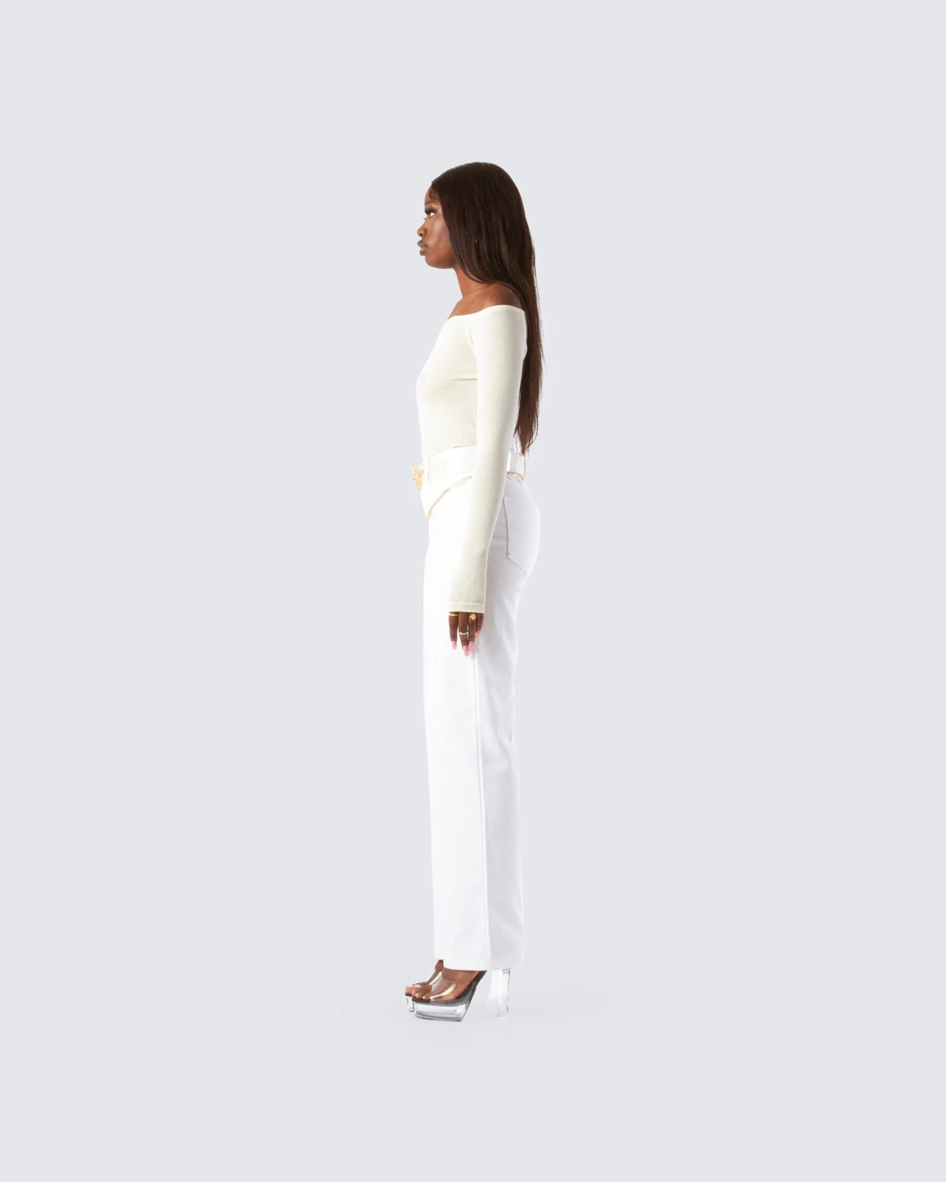 Lucy Cream Off Shoulder Top - Image 5