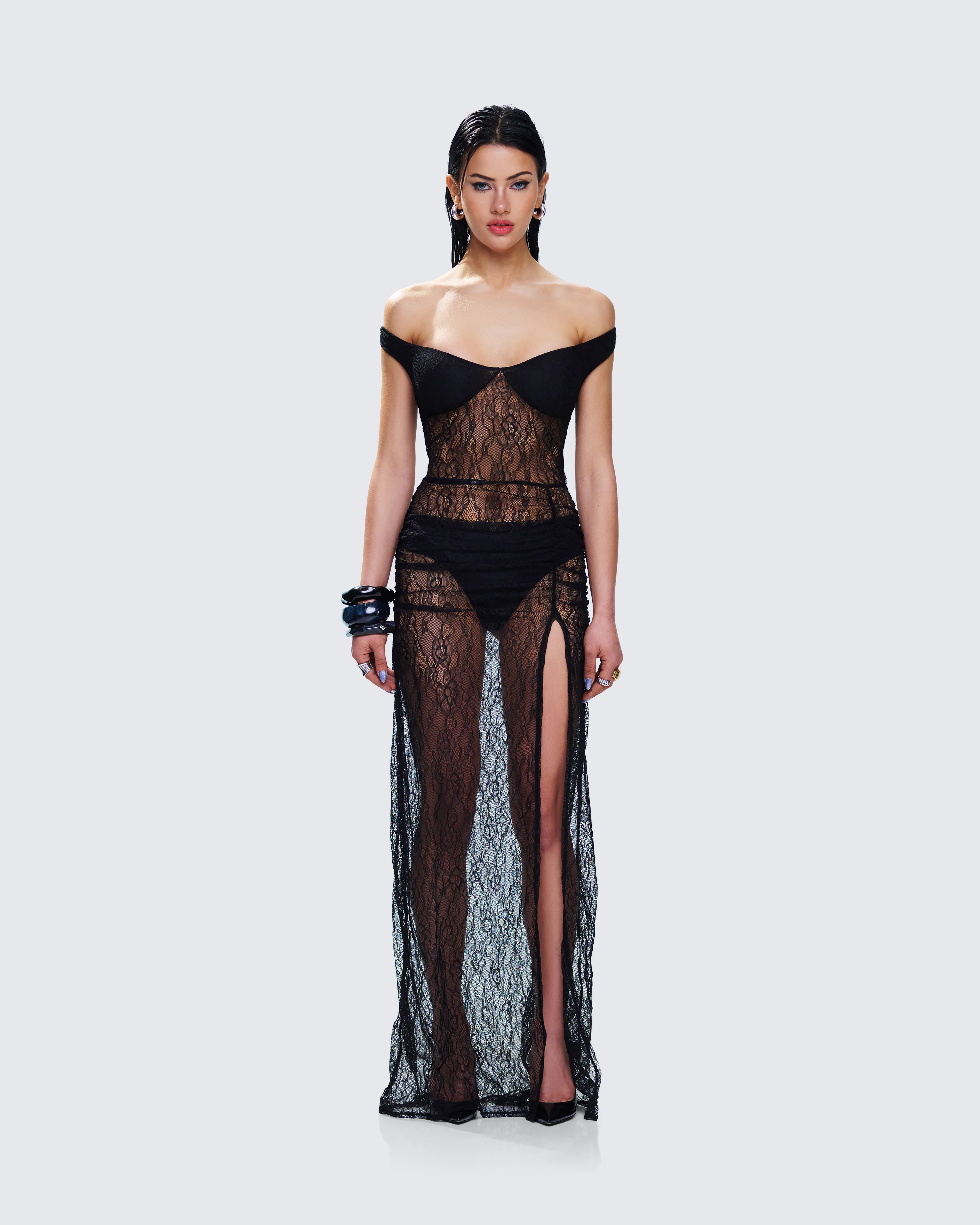 Ludovica Black Lace Set - Image 4