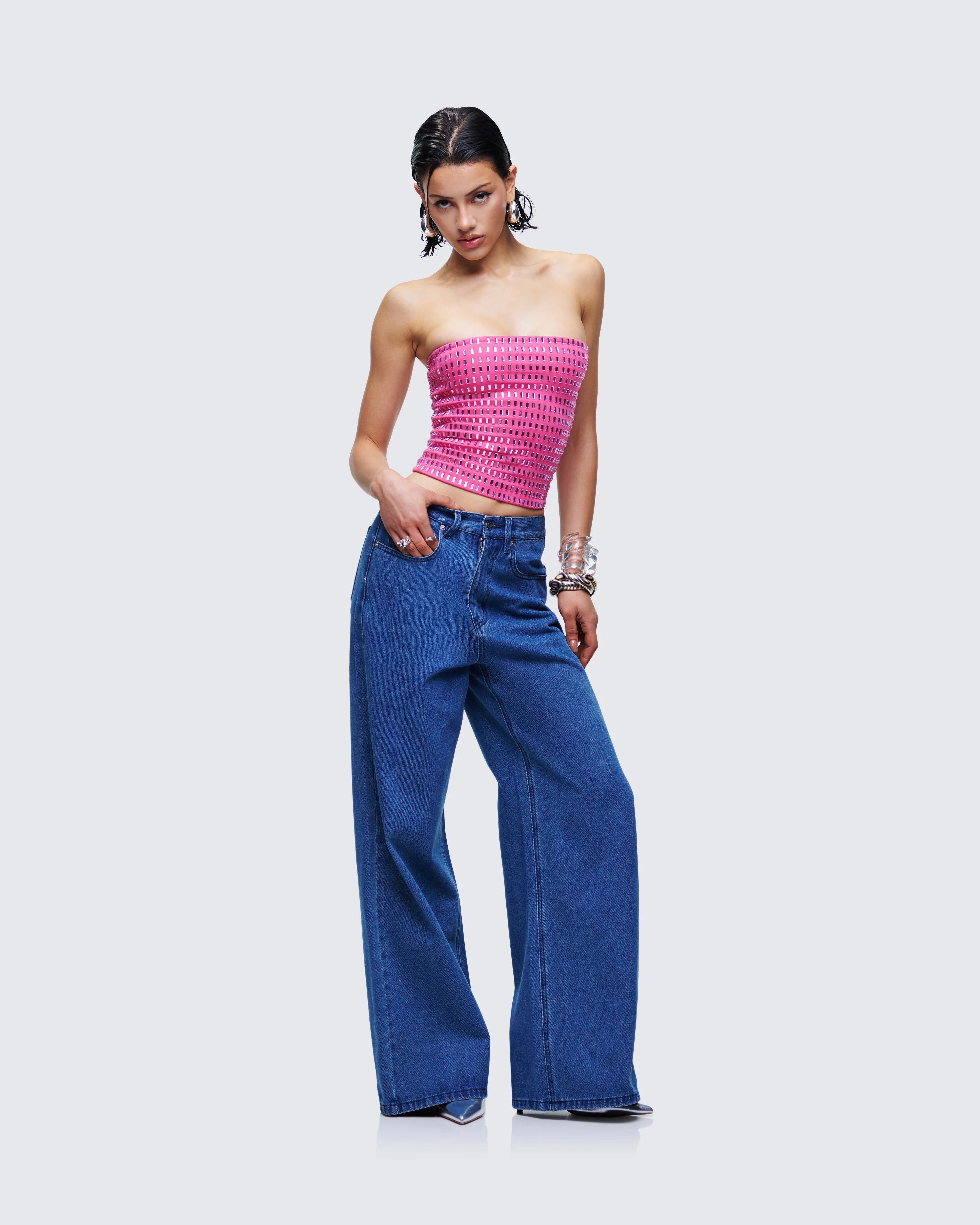 Luminosa Pink Hotfix Tube Top - Image 5