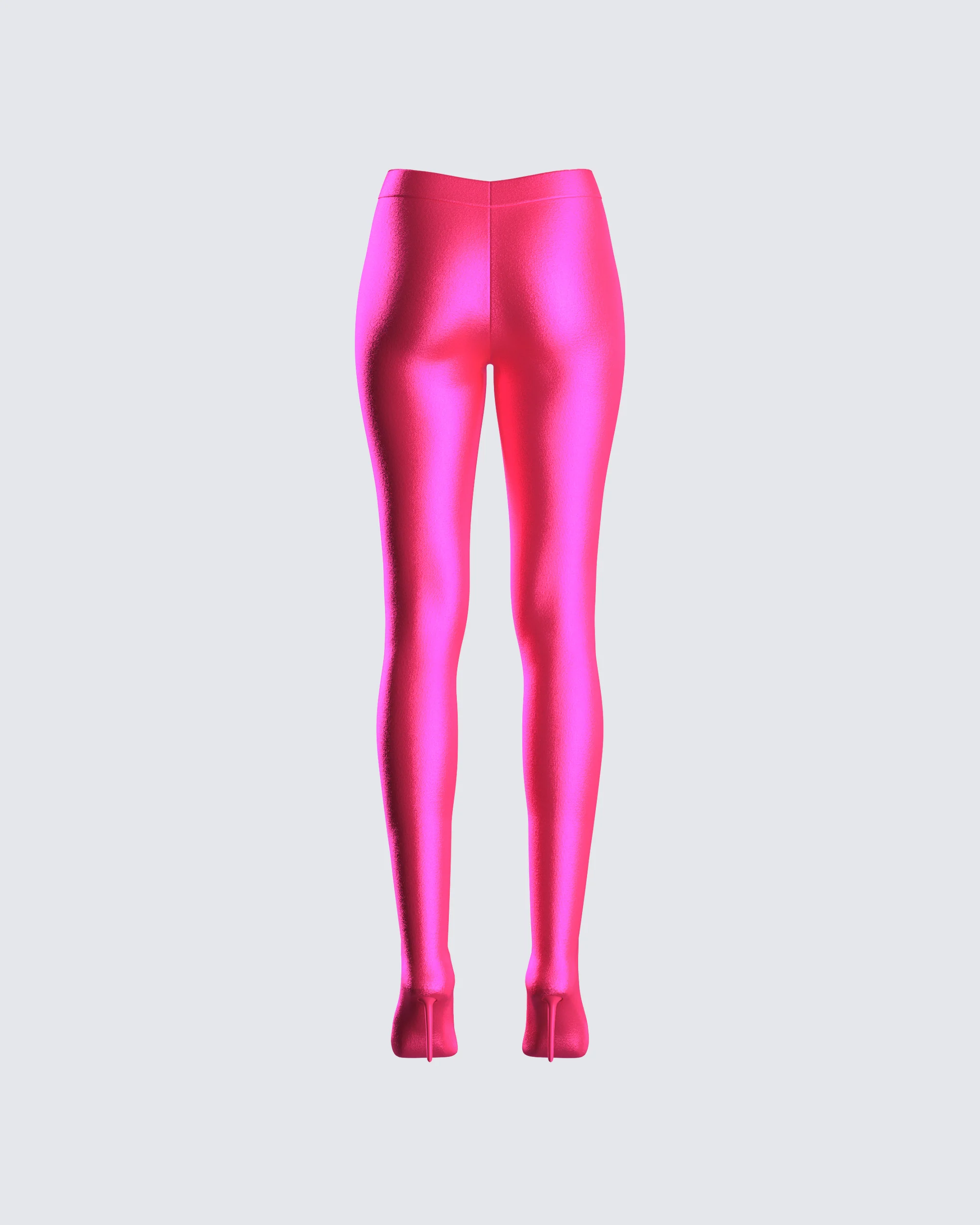 Lux Pink High Heel Leggings - Image 3