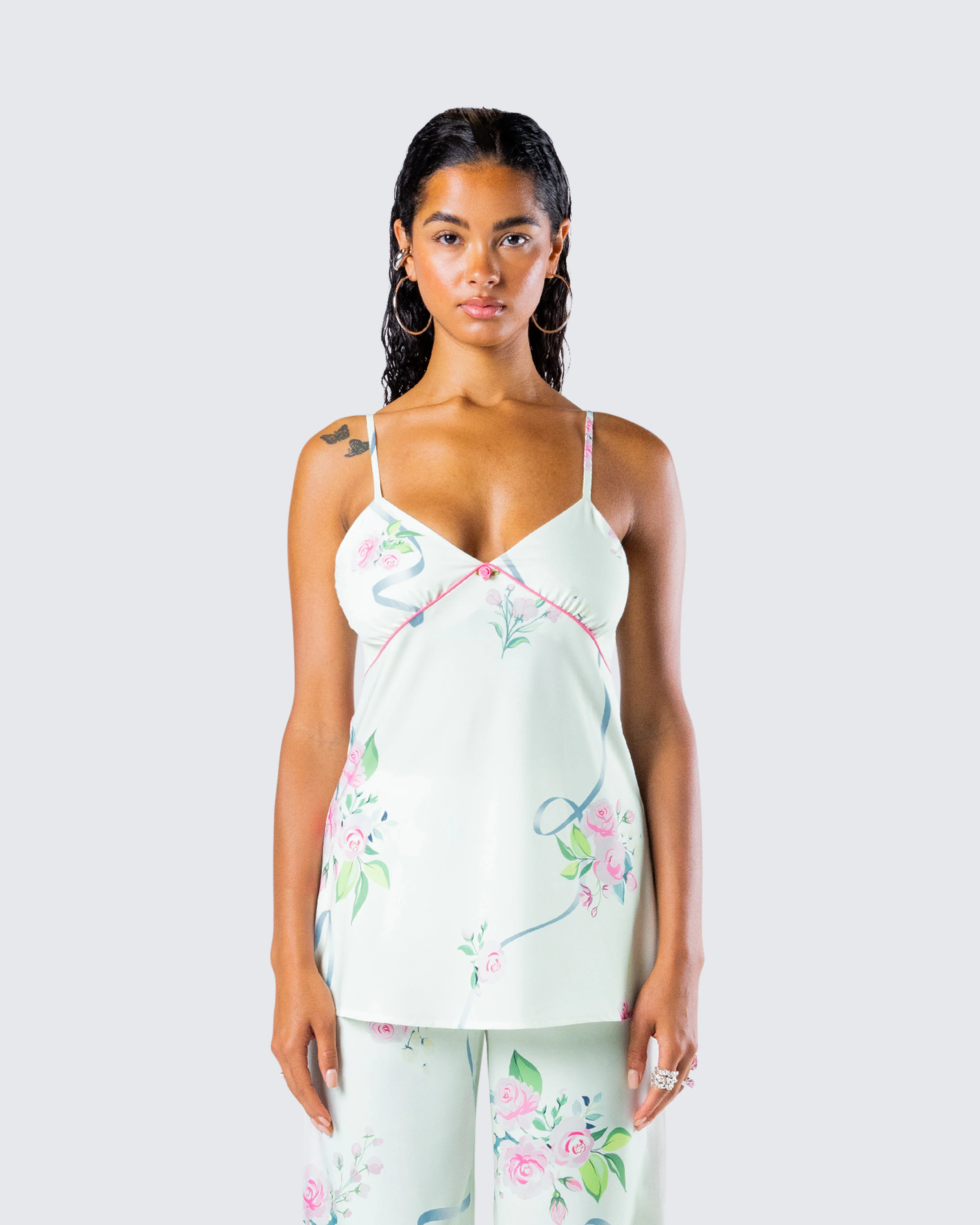 Luz Floral Print Cami Top - Image 4
