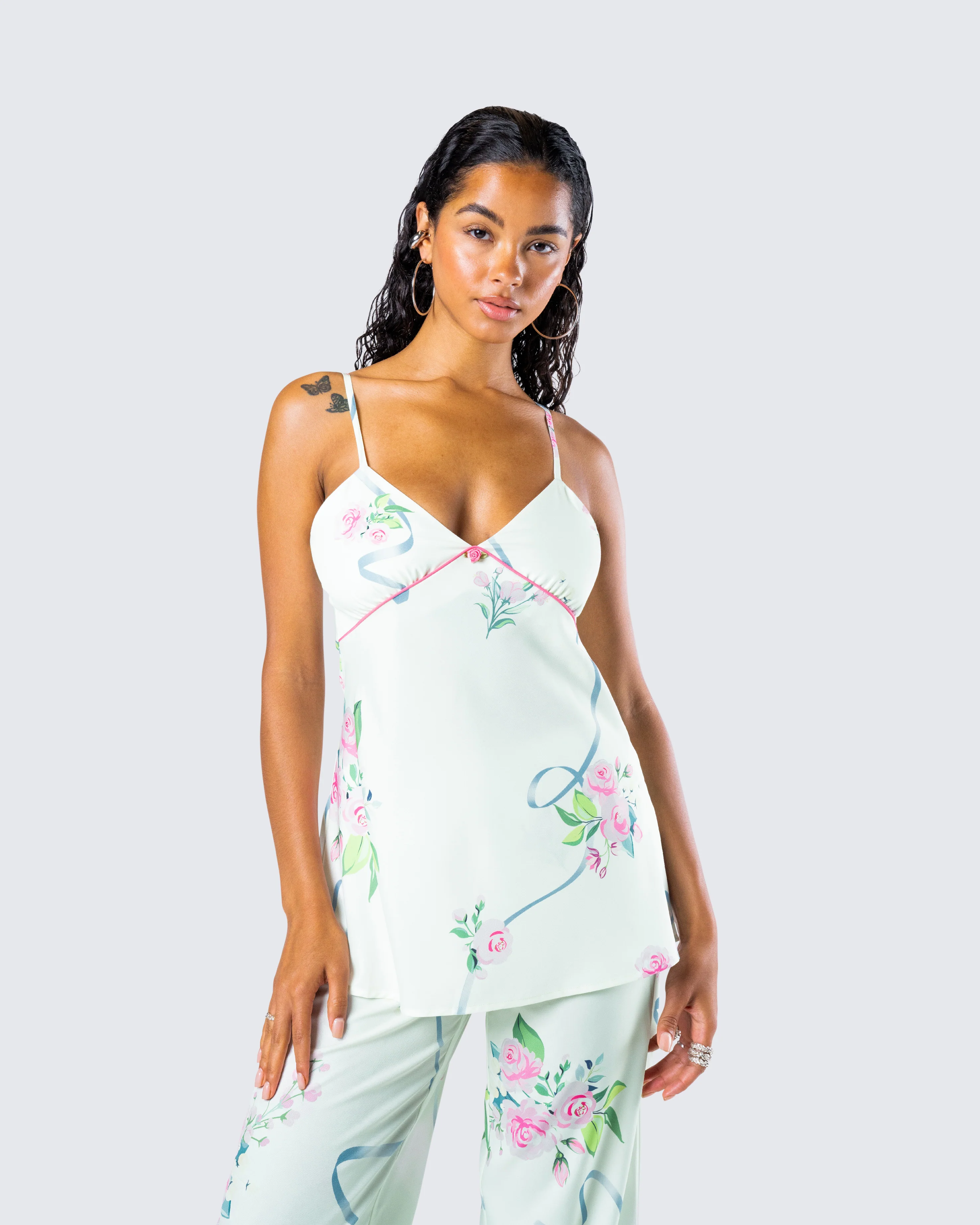 Luz Floral Print Cami Top - Image 8