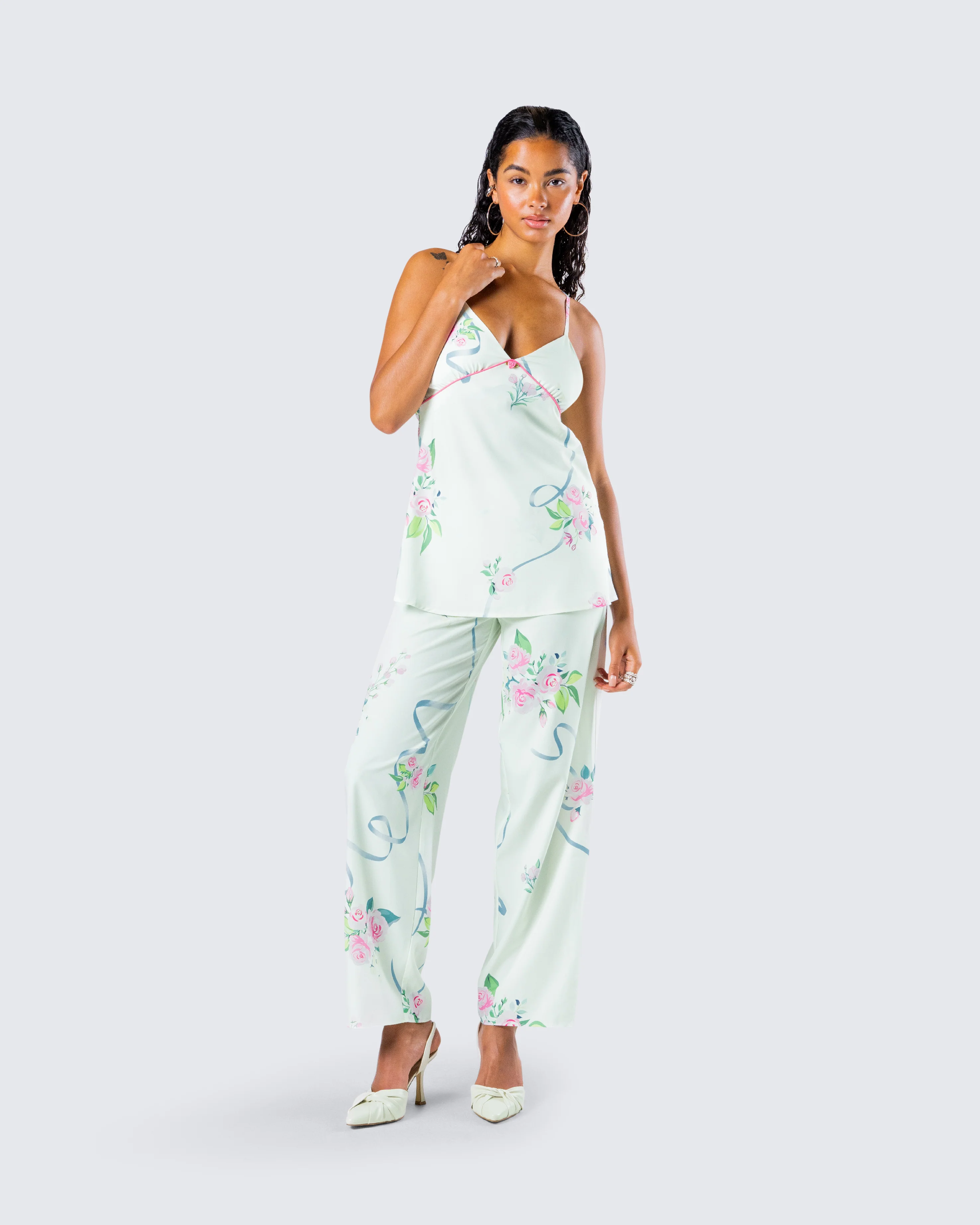 Luz Floral Print Cami Top - Image 9