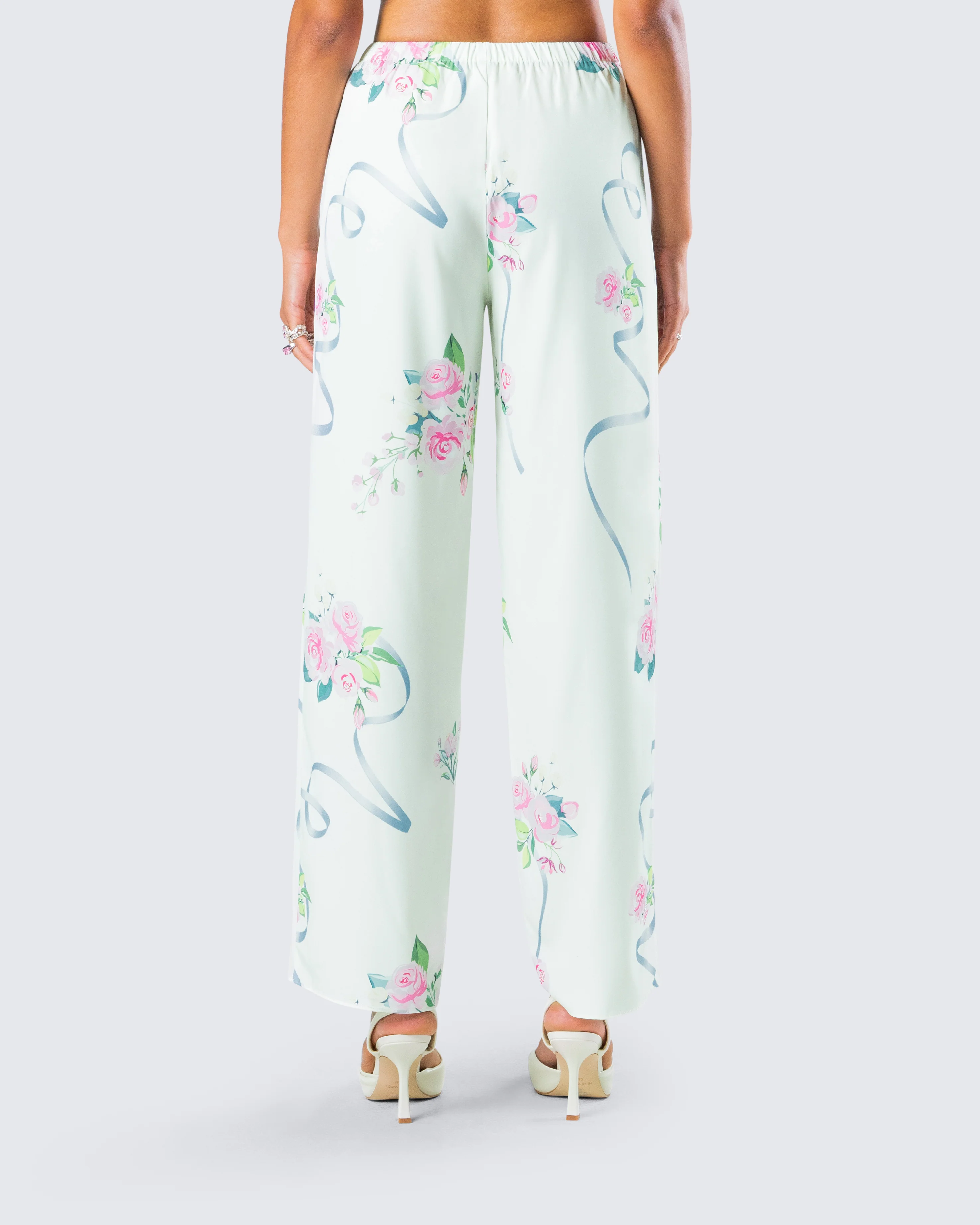 Luz Floral Print Wide Leg Pant - Image 7
