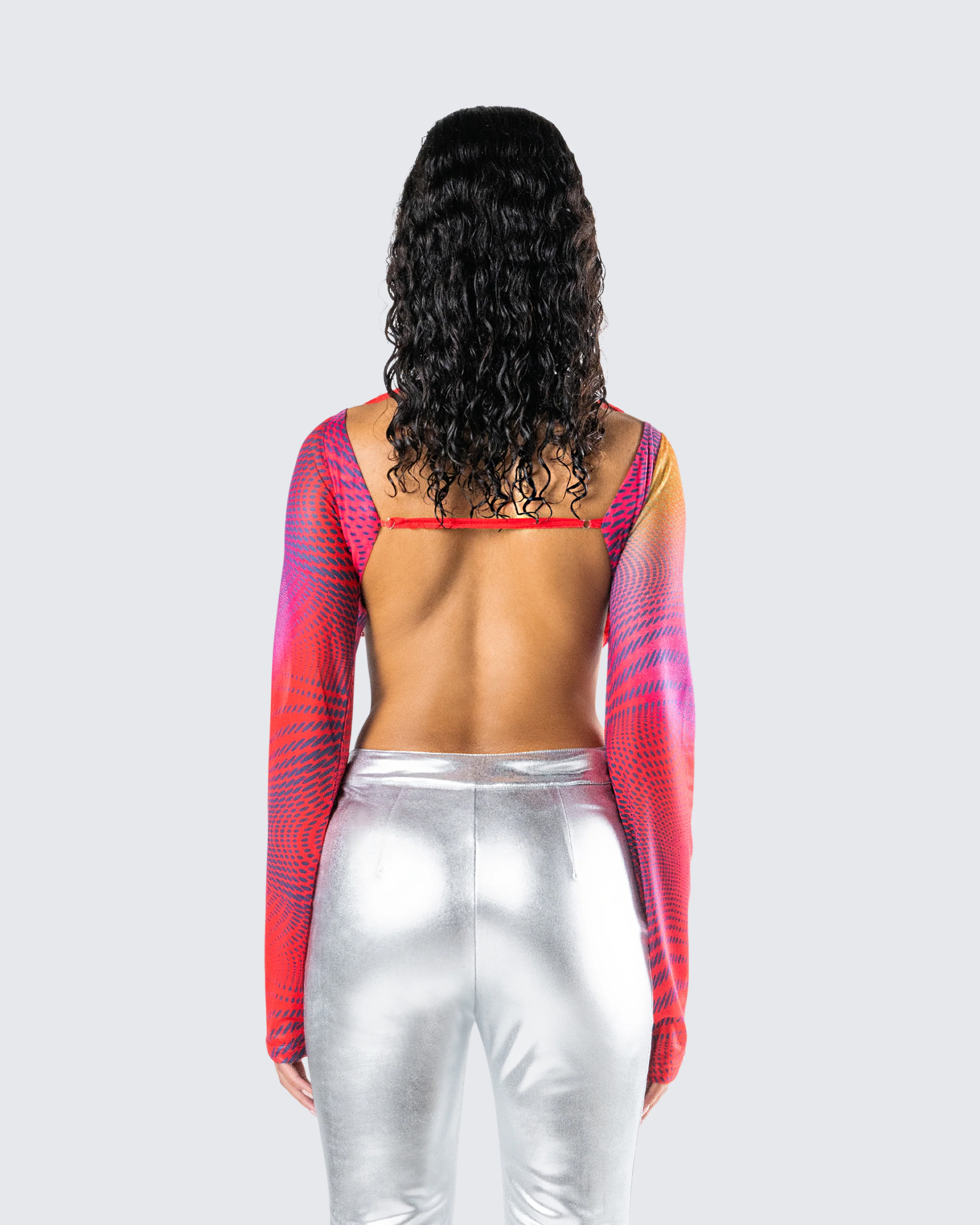 Maddox Abstract Print Top - Image 7