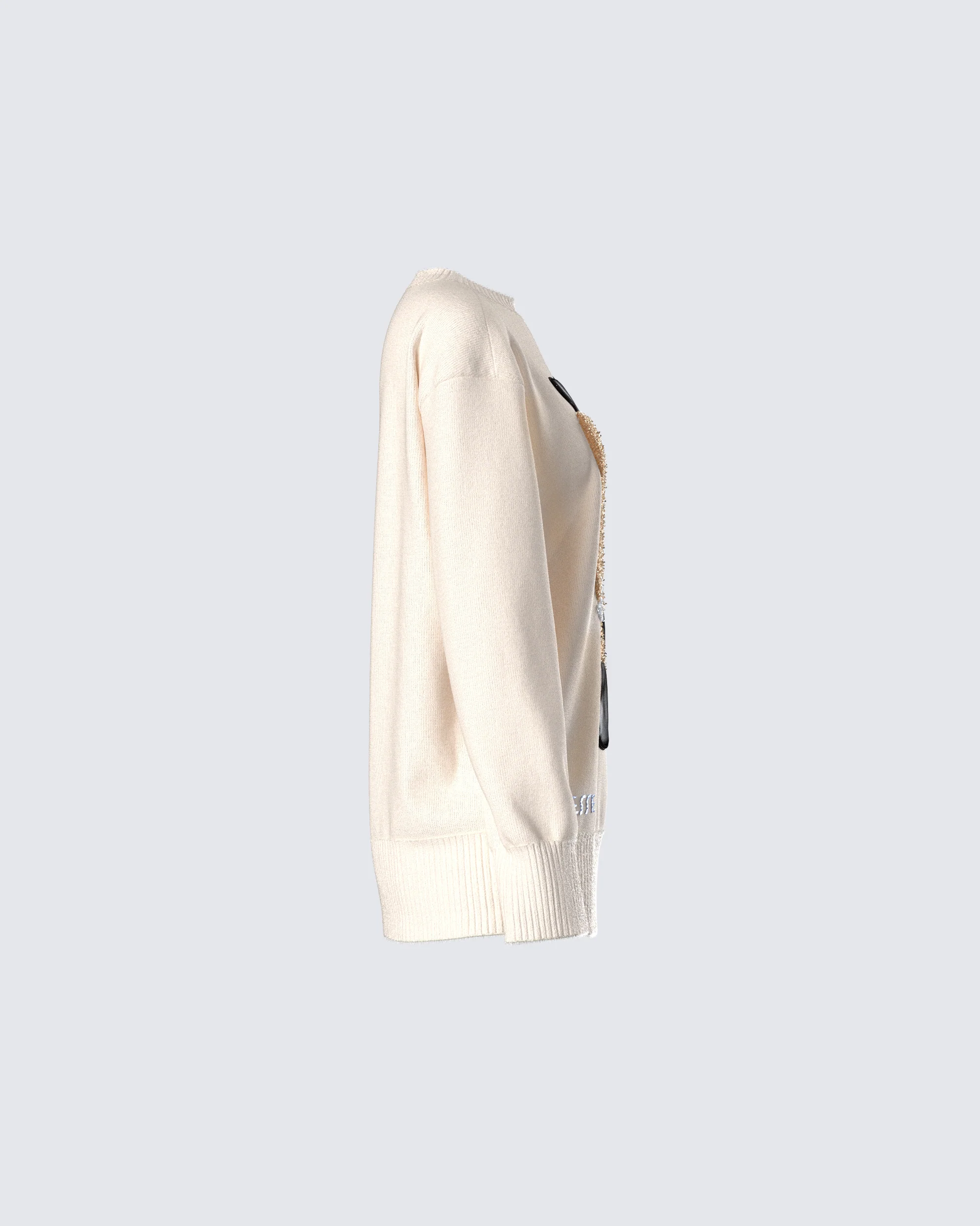 Magnolia Cream Sweater Knit Top - Image 2