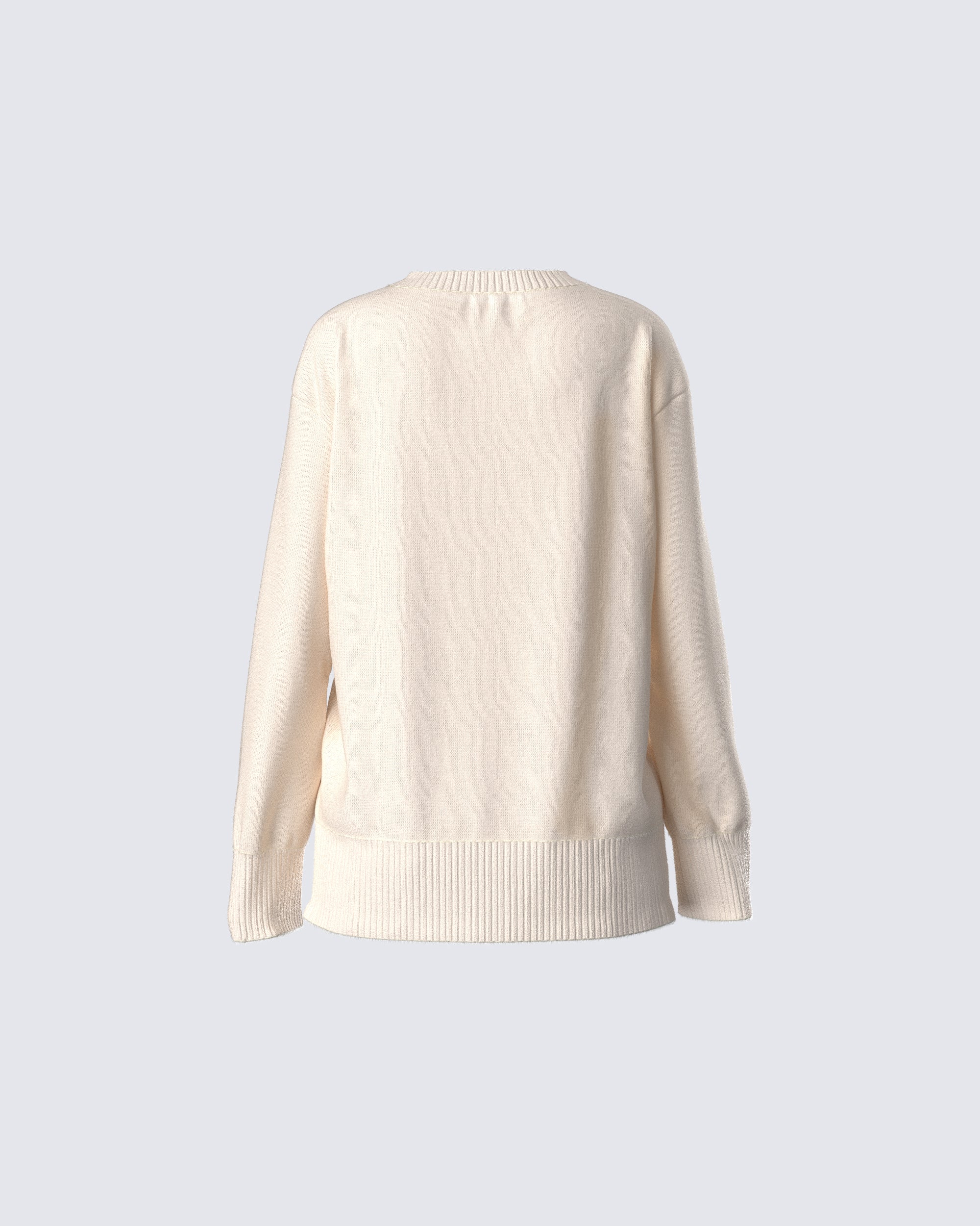 Magnolia Cream Sweater Knit Top - Image 3