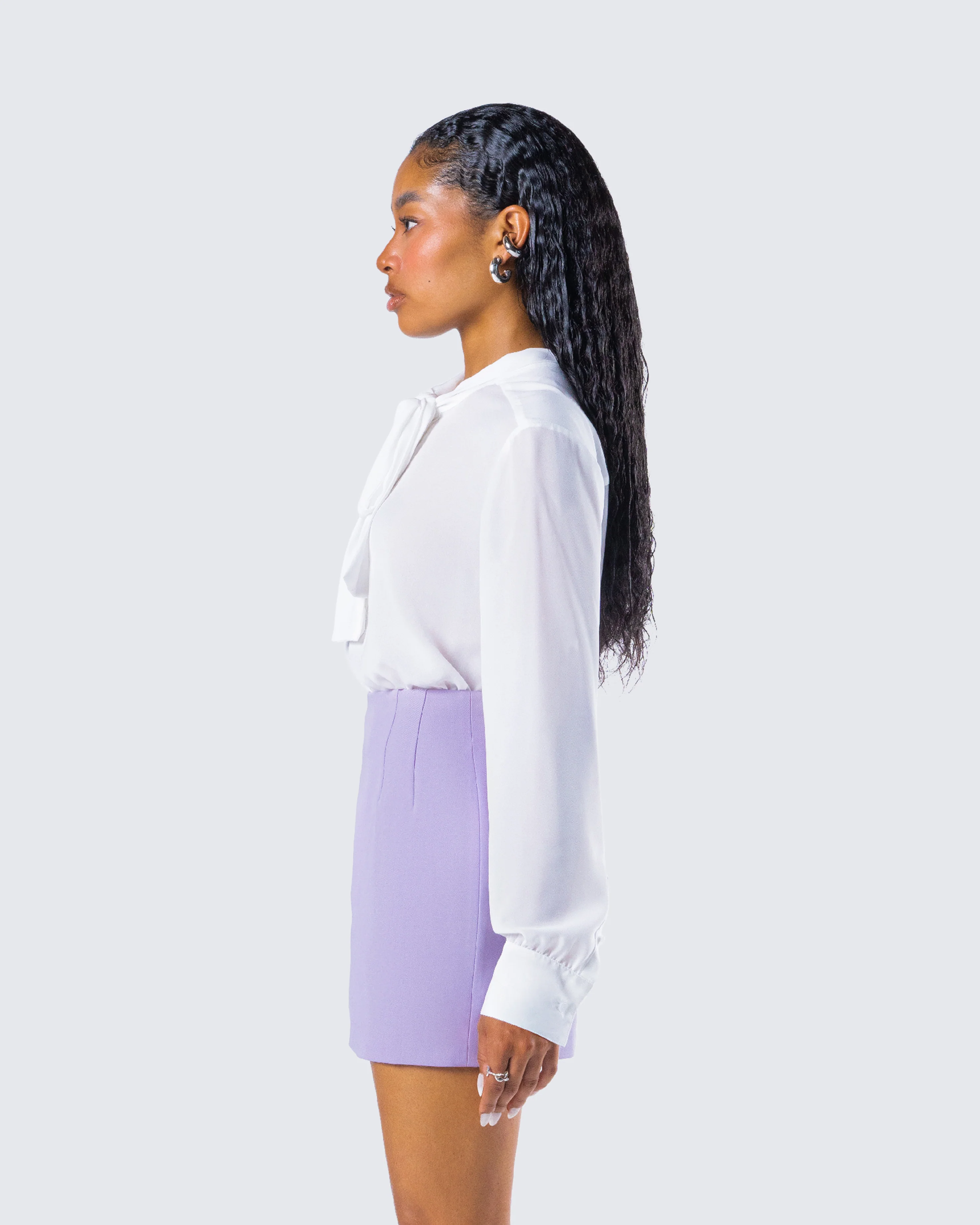 Maia White Pussy Bow Blouse - Image 6