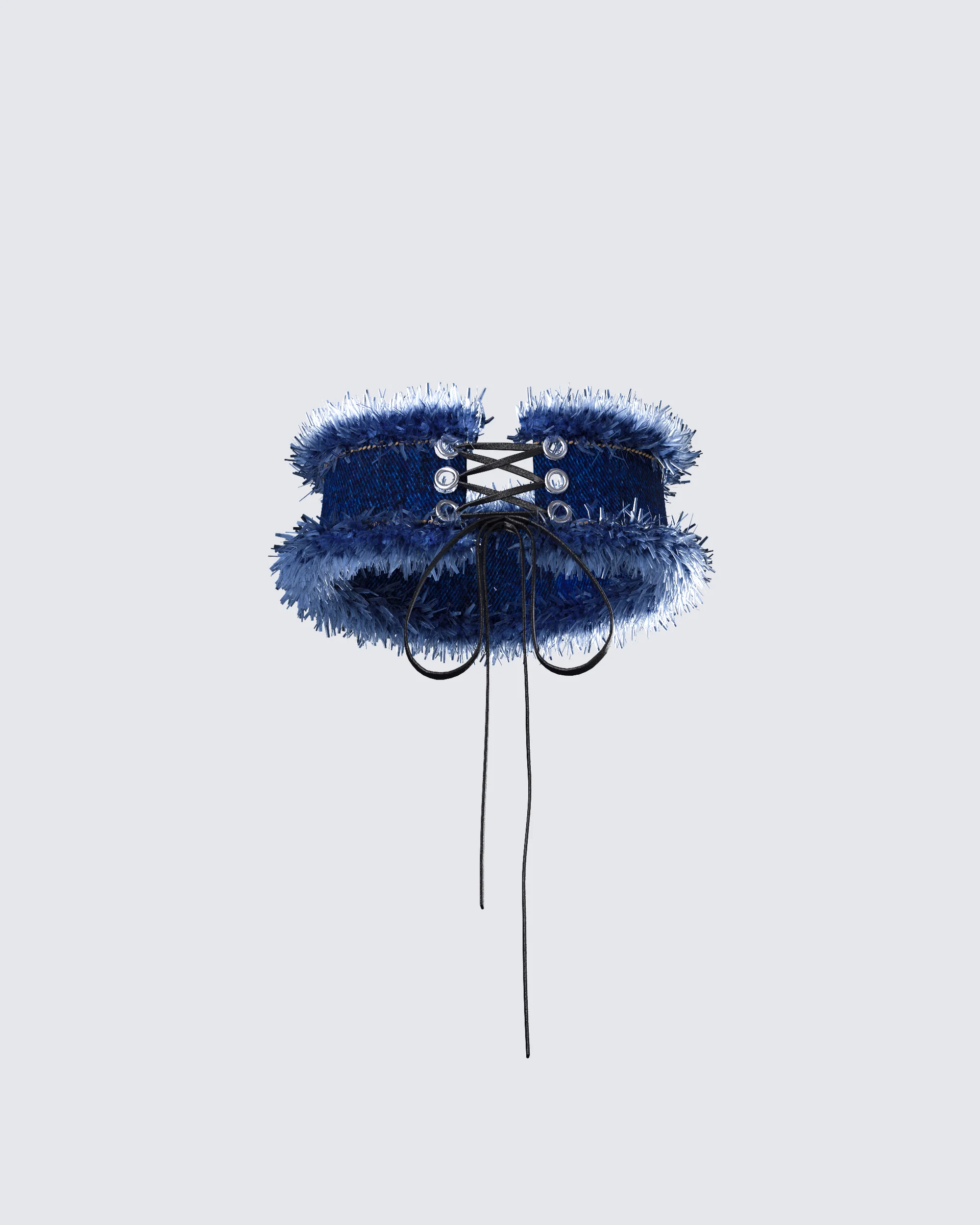 Maja Blue Denim Choker - Image 3