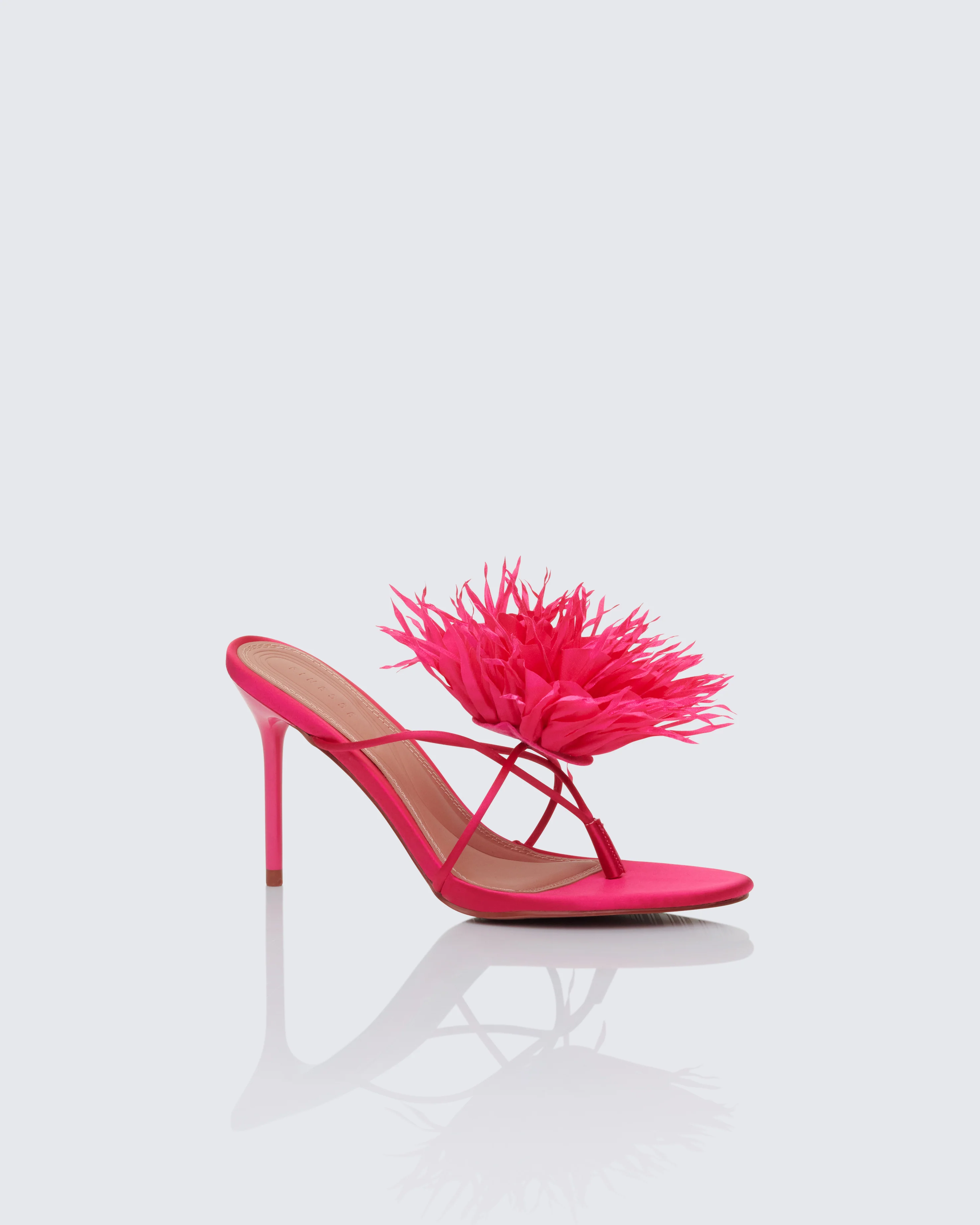 Majesty Fuchsia Diamante Corsage Thong Sandal - Image 2