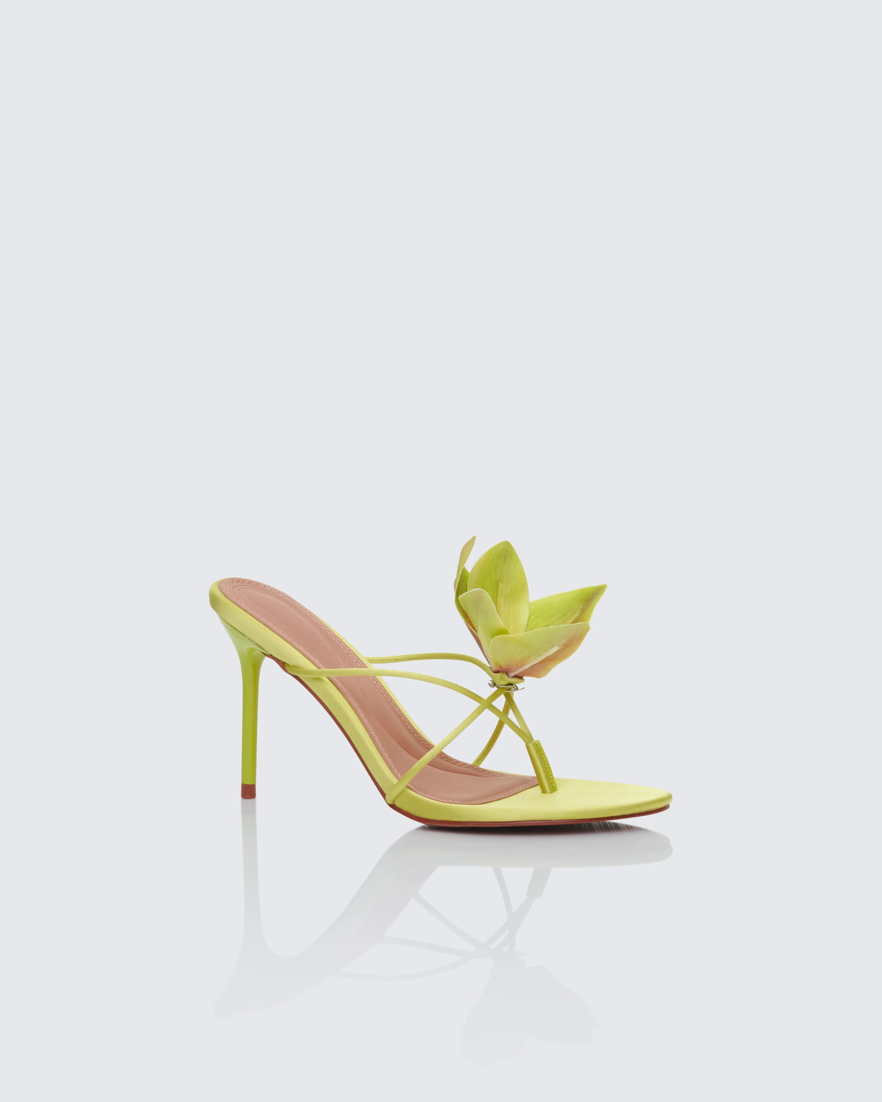 Malani Lime Corsage Thong Sandal - Image 2