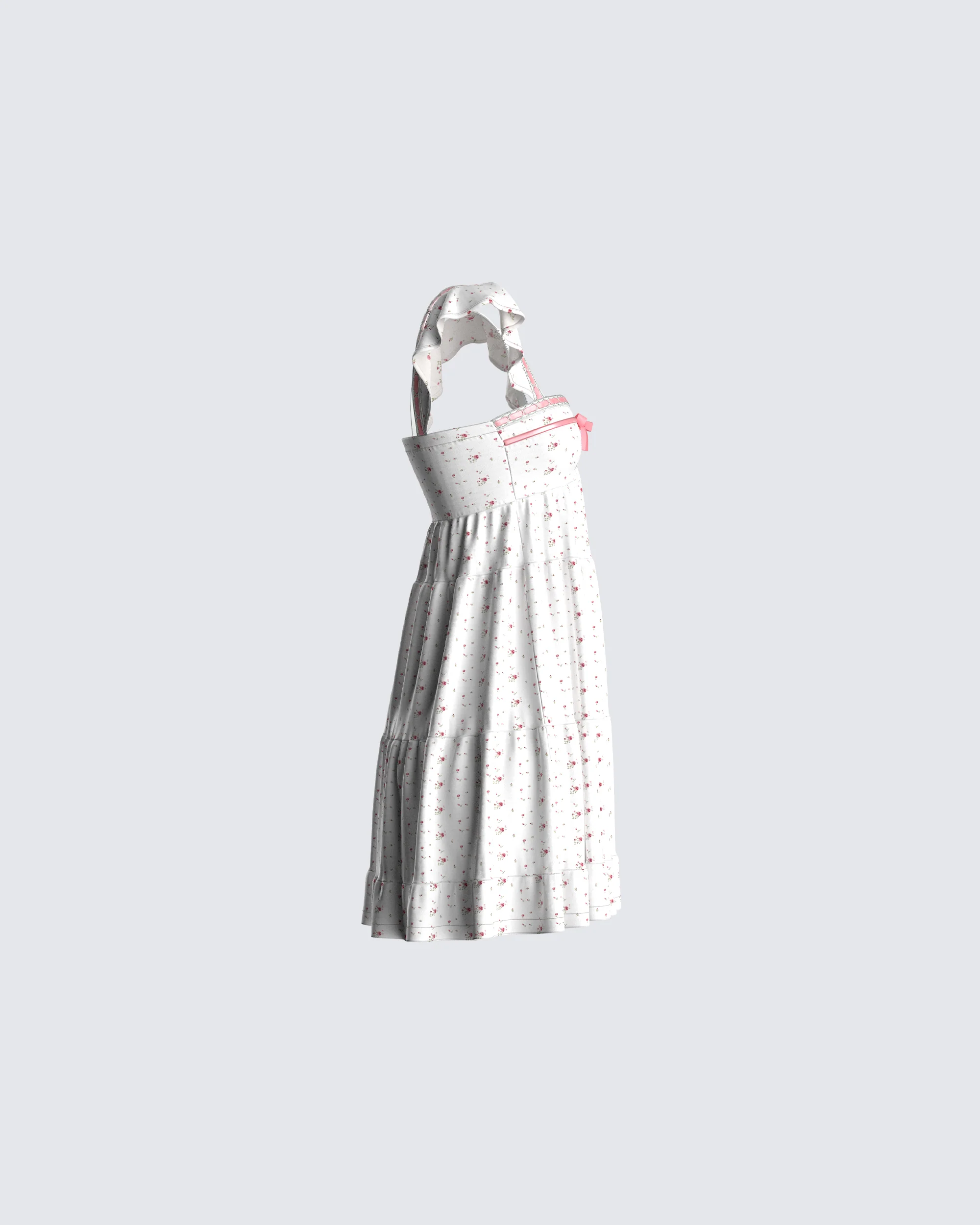 Mallory White Floral Mini Dress - Image 2