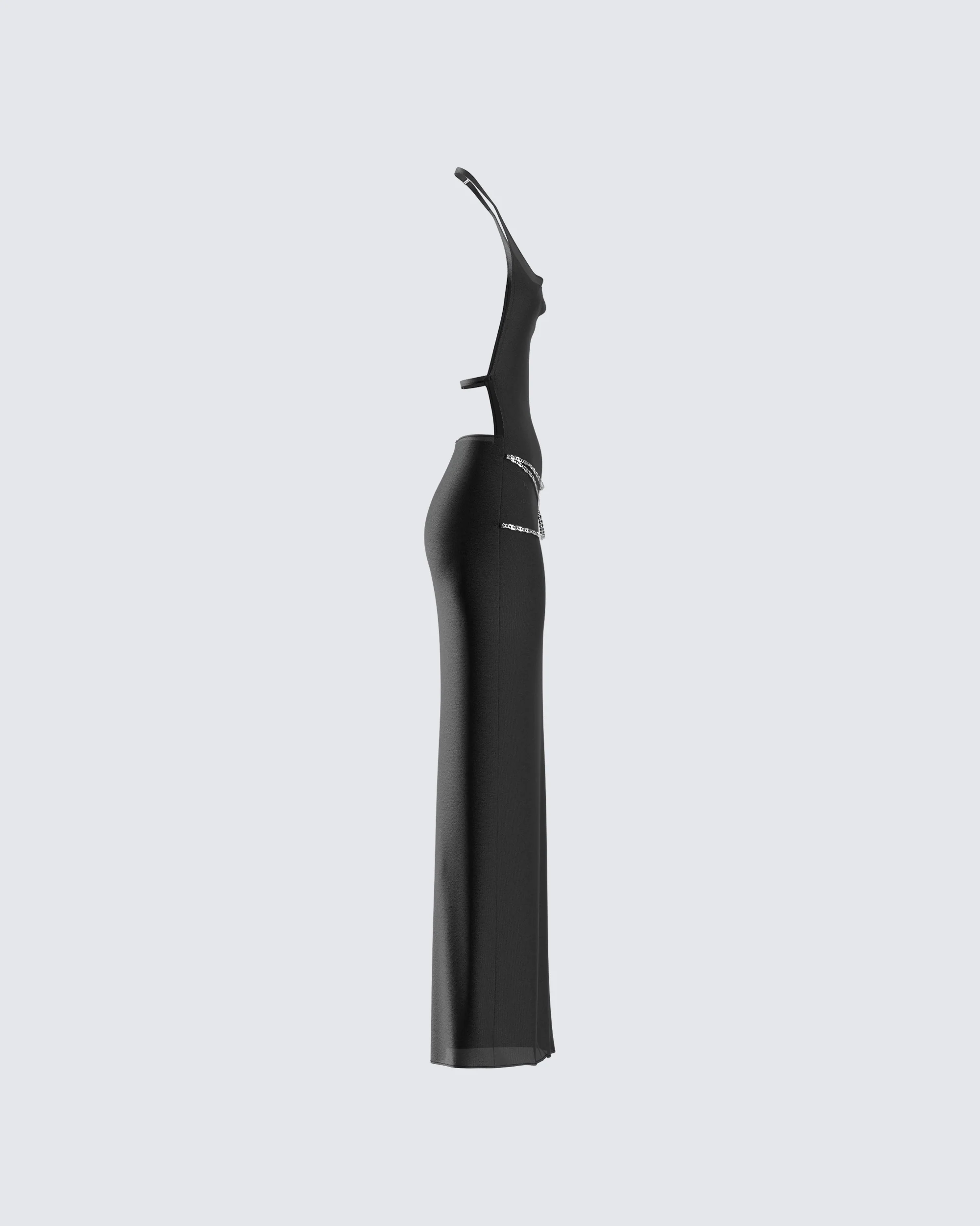 Marcel Black Halter Maxi Dress - Image 2