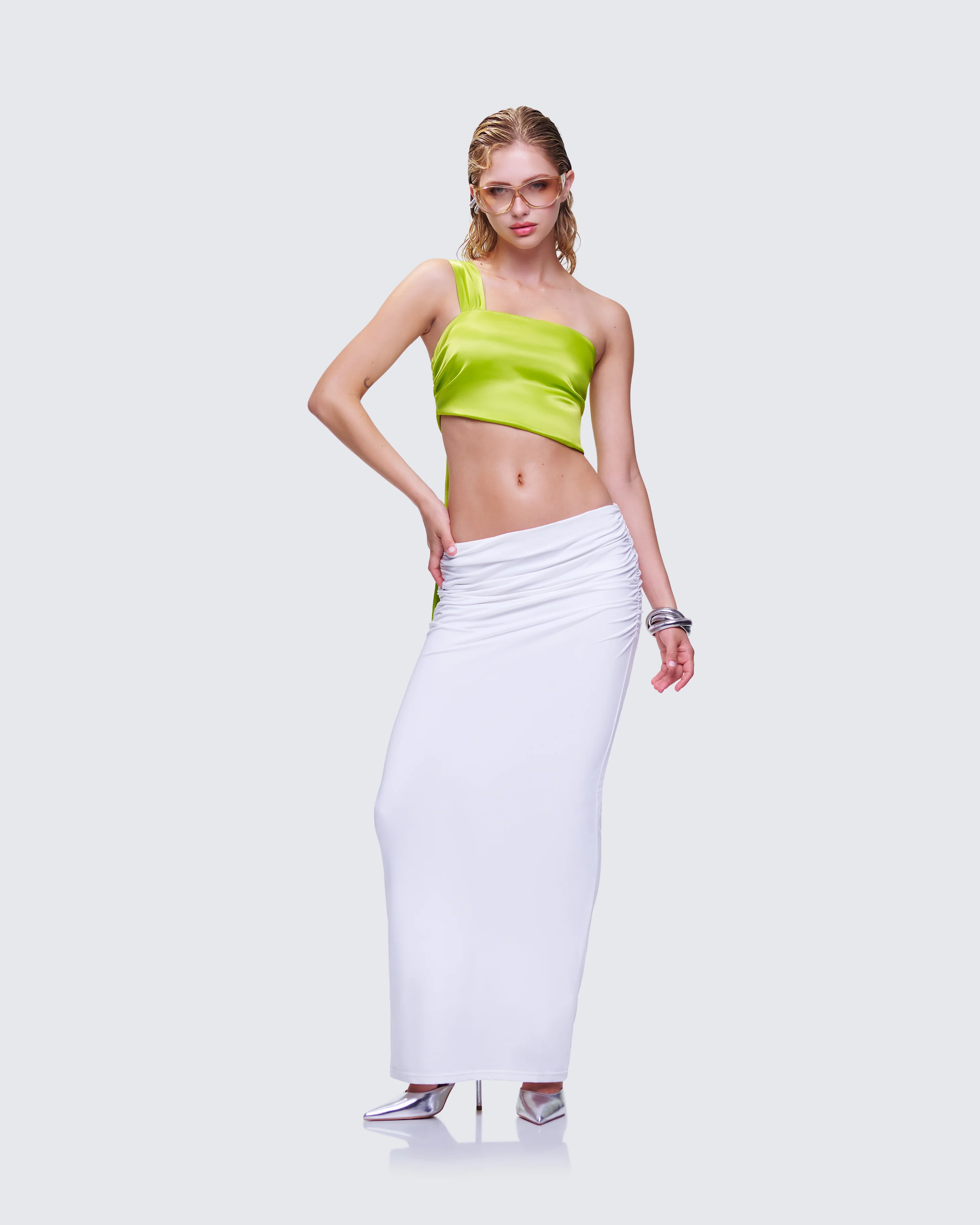 Marena Green Cropped Top - Image 5