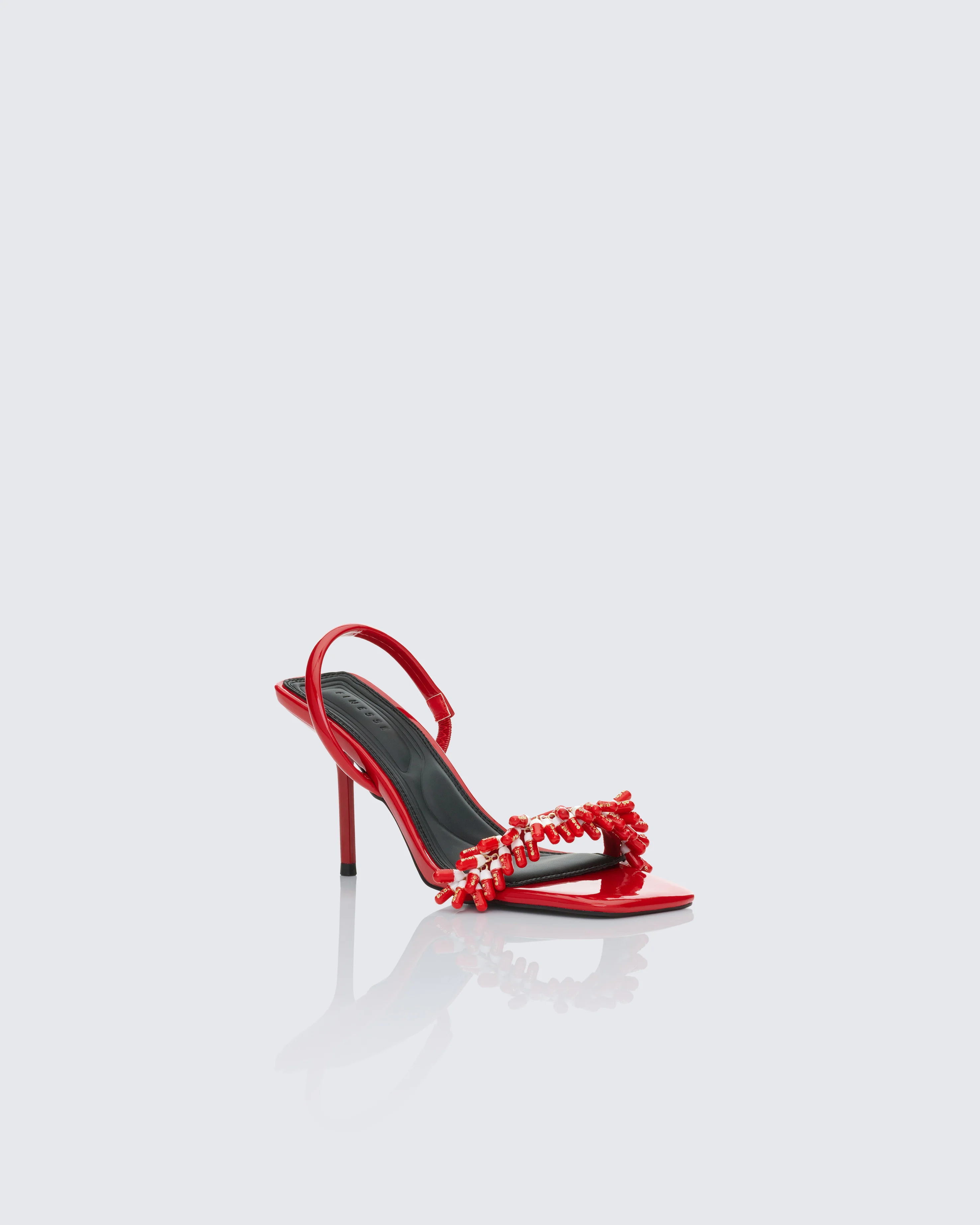 Margaux Red Multi Pill Charm Sandal - Image 2