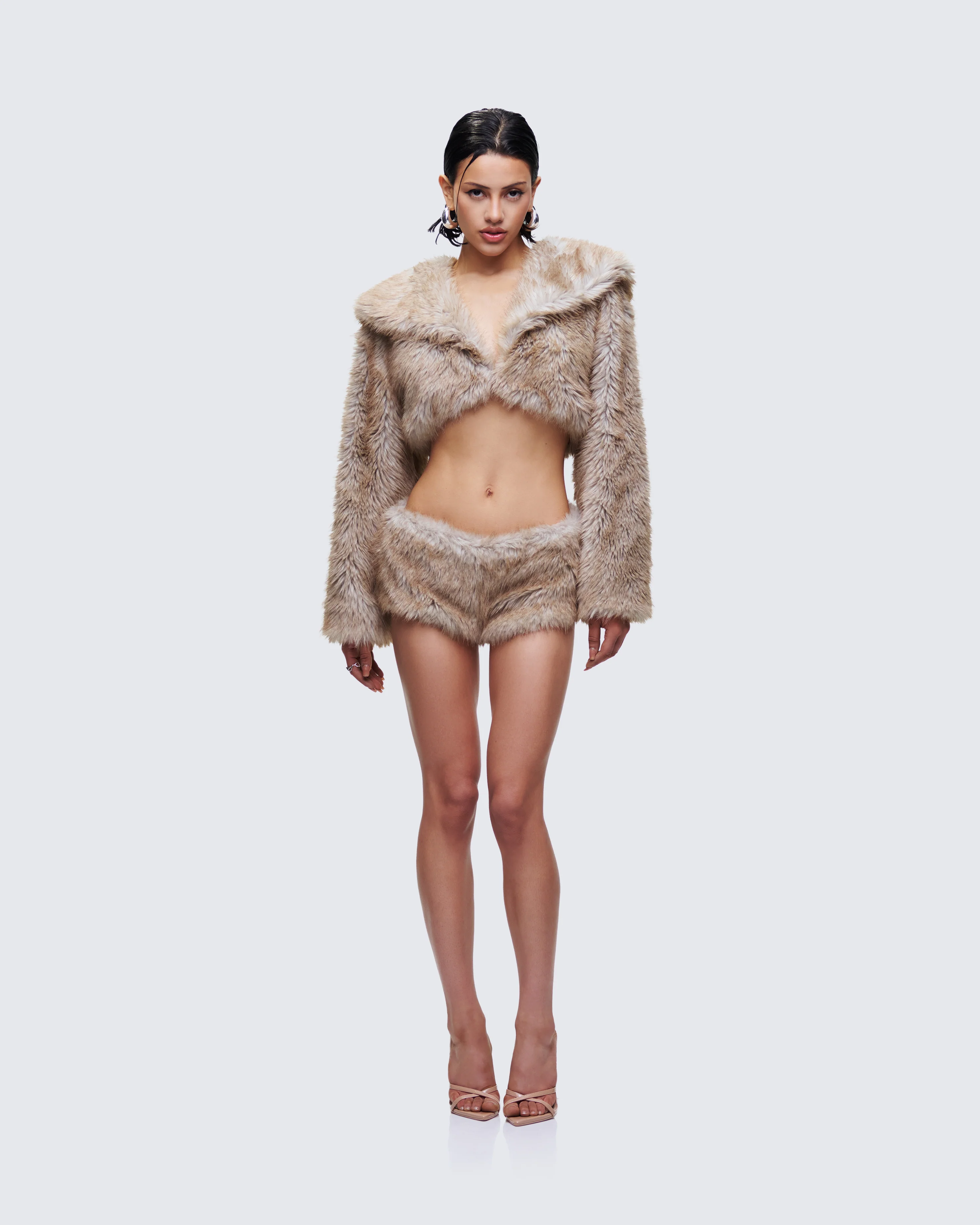 Marilyn Brown Faux Fur Jacket - Image 5