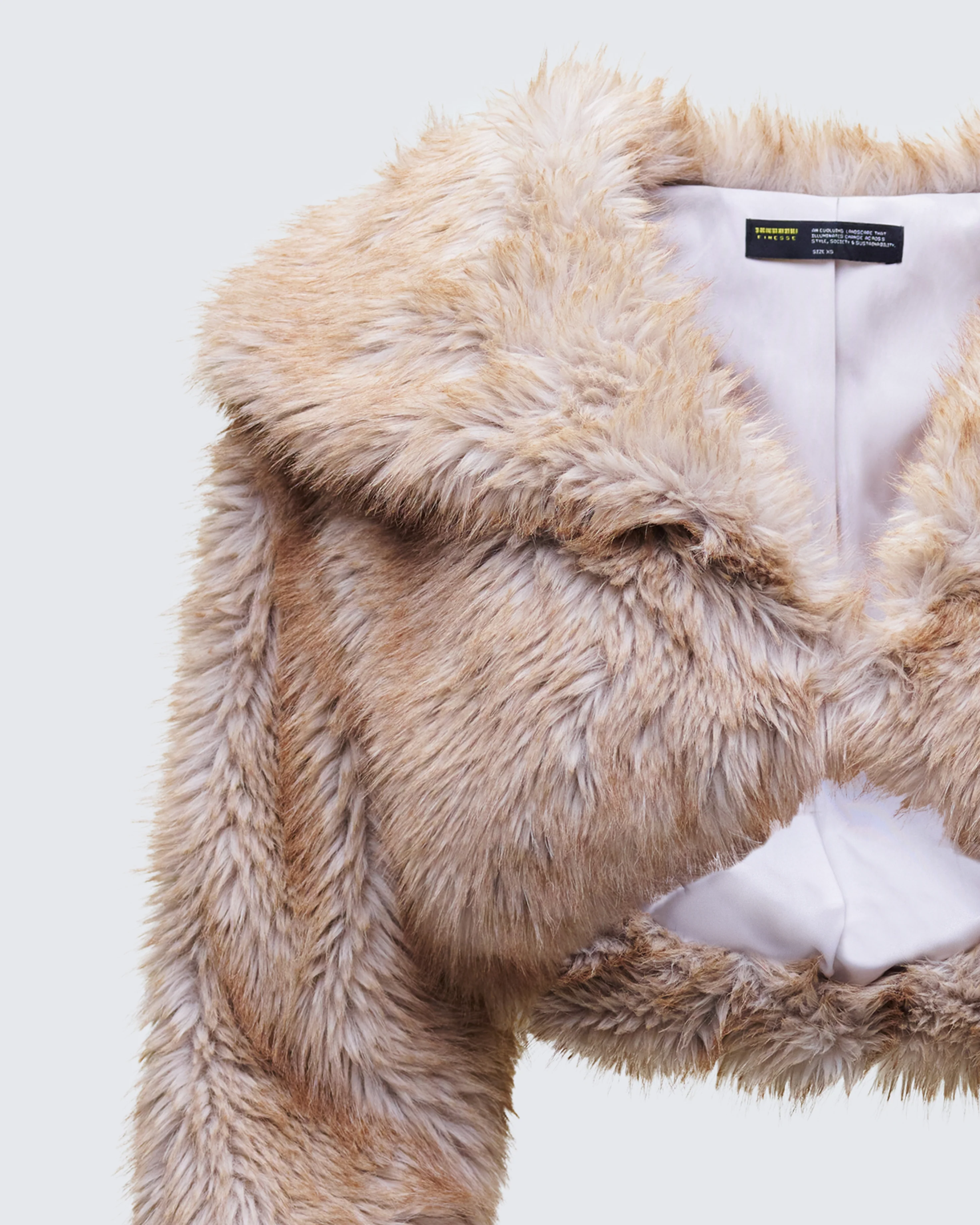 Marilyn Brown Faux Fur Jacket - Image 6