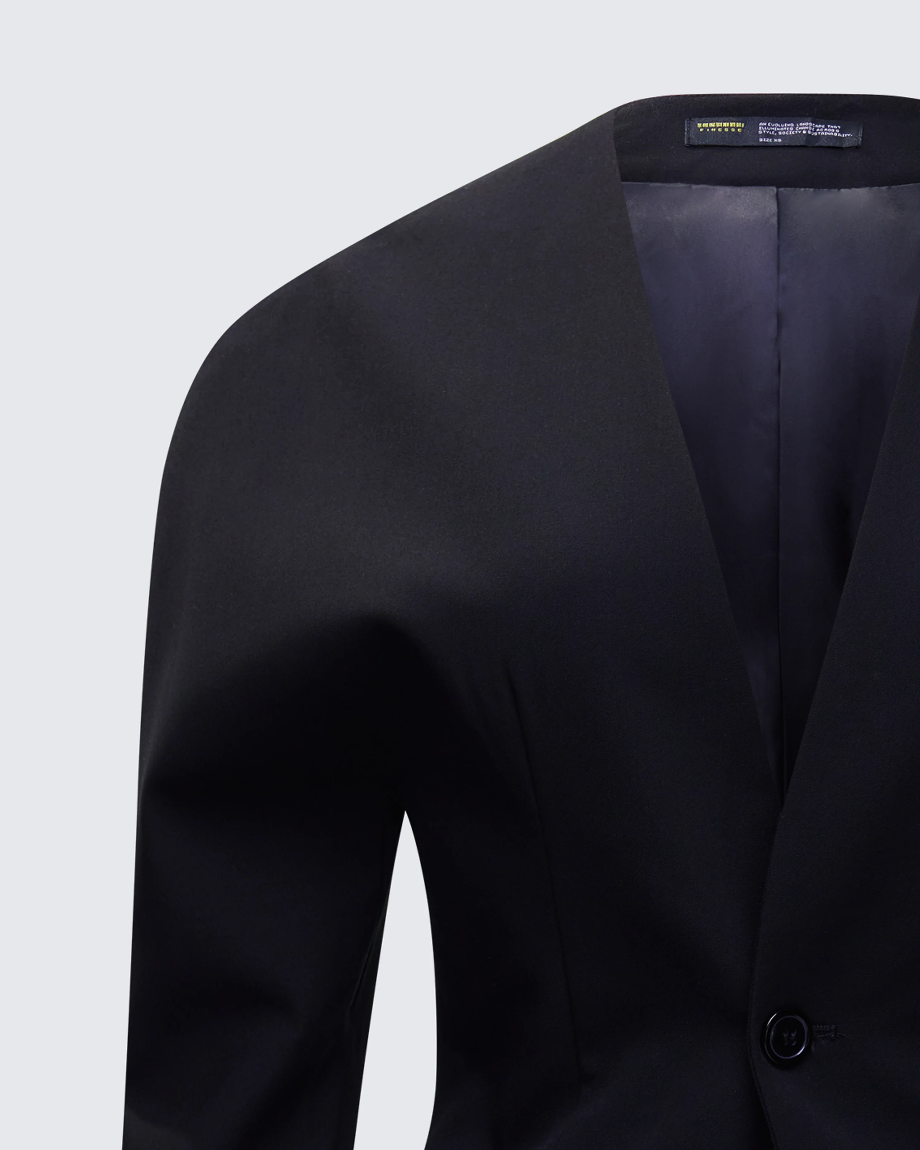 Maybelle Black Dome Sleeve Blazer - Image 6