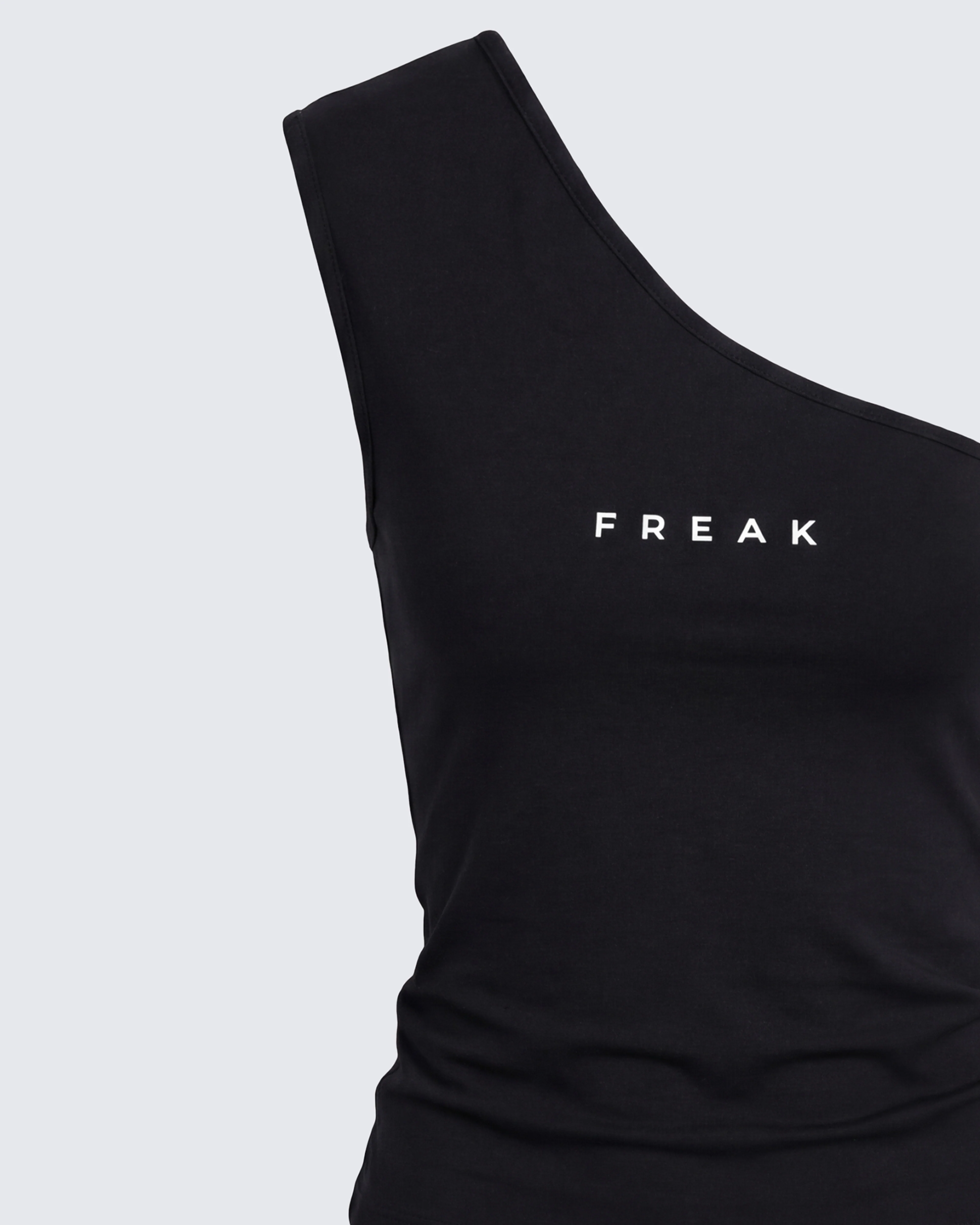 Mei Black One Shoulder Graphic Top - Image 2