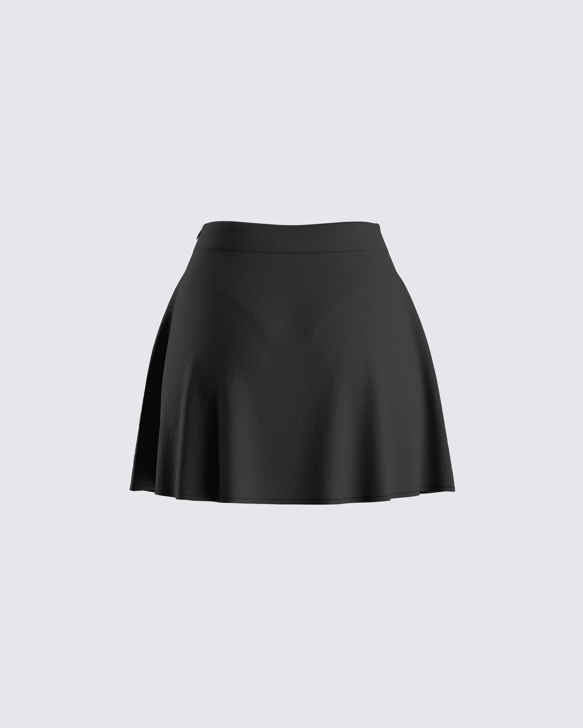 Meera Black High Waisted Skirt - Image 3