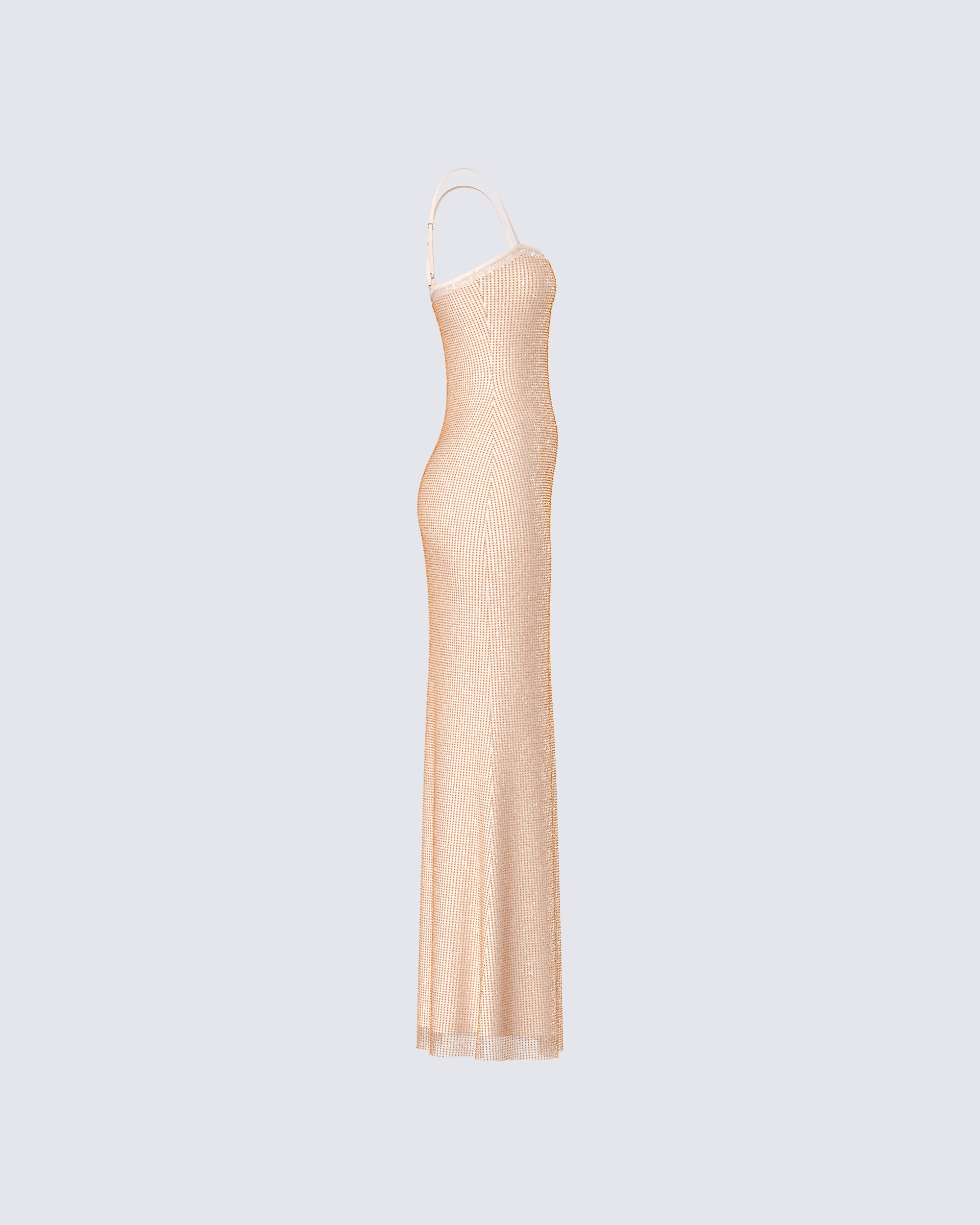 Michal Gold Sequin Maxi Dress - Image 2