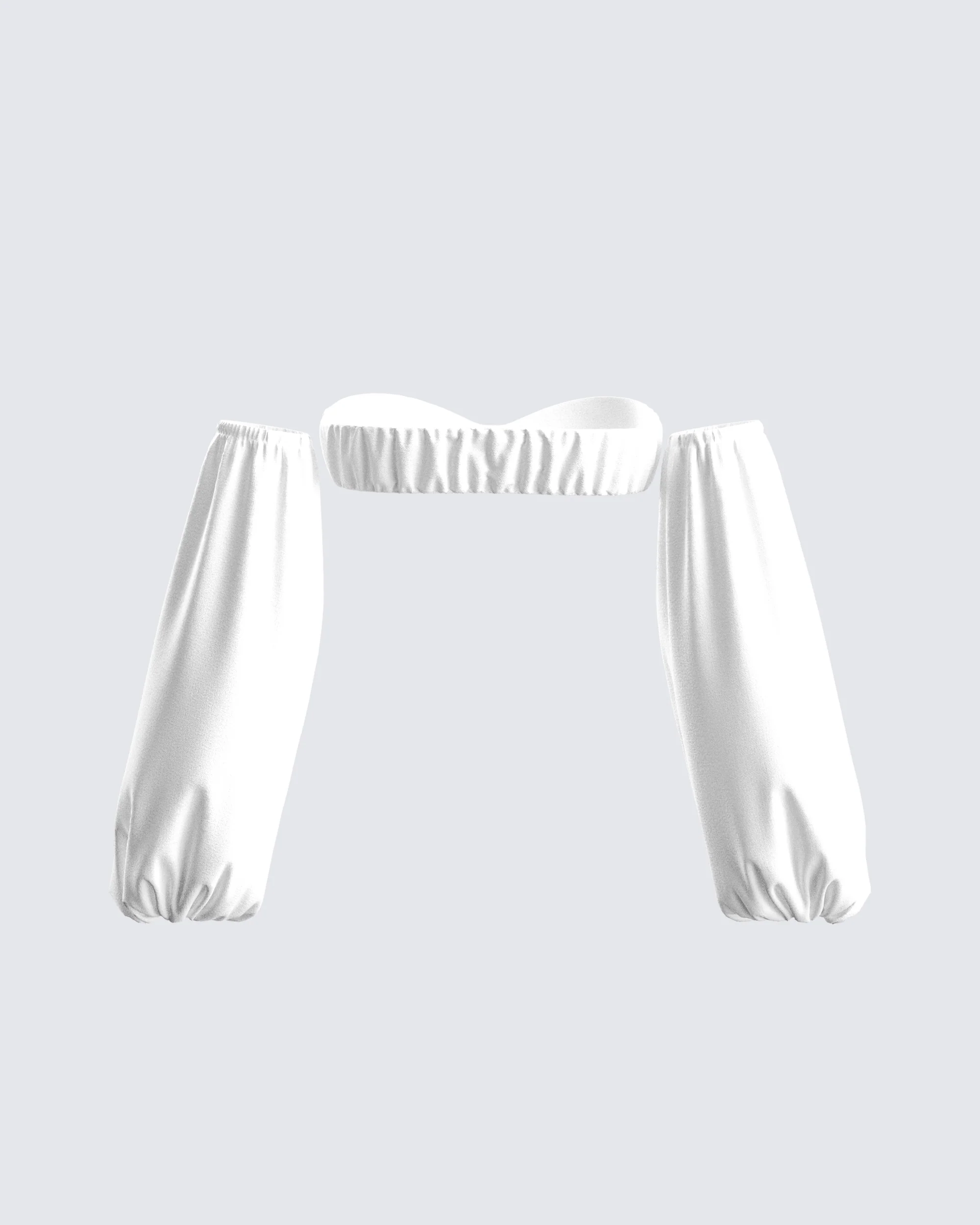 Milly White Poplin Bra Top - Image 3