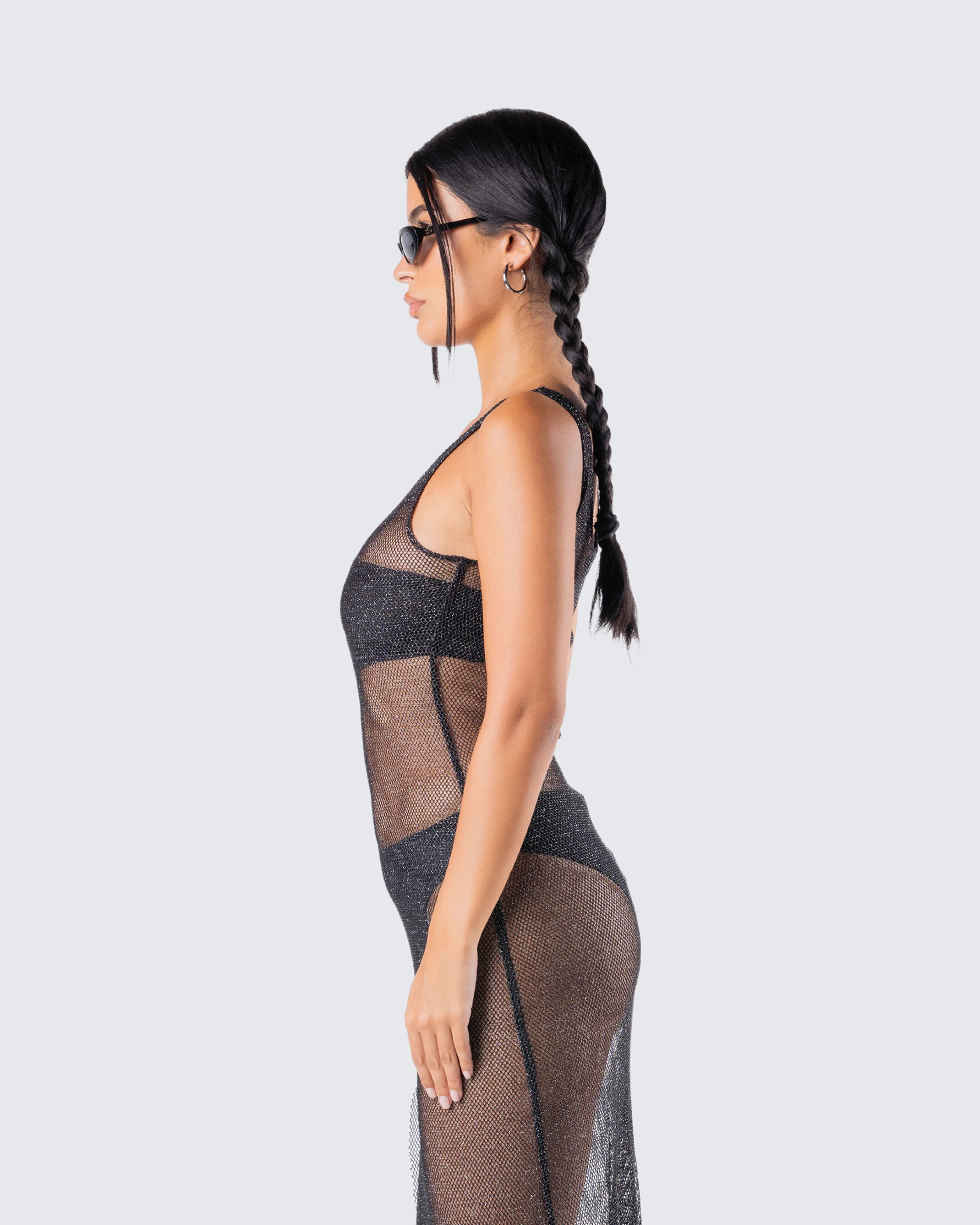 Mirla Black Jersey Bandeau Top - Image 6