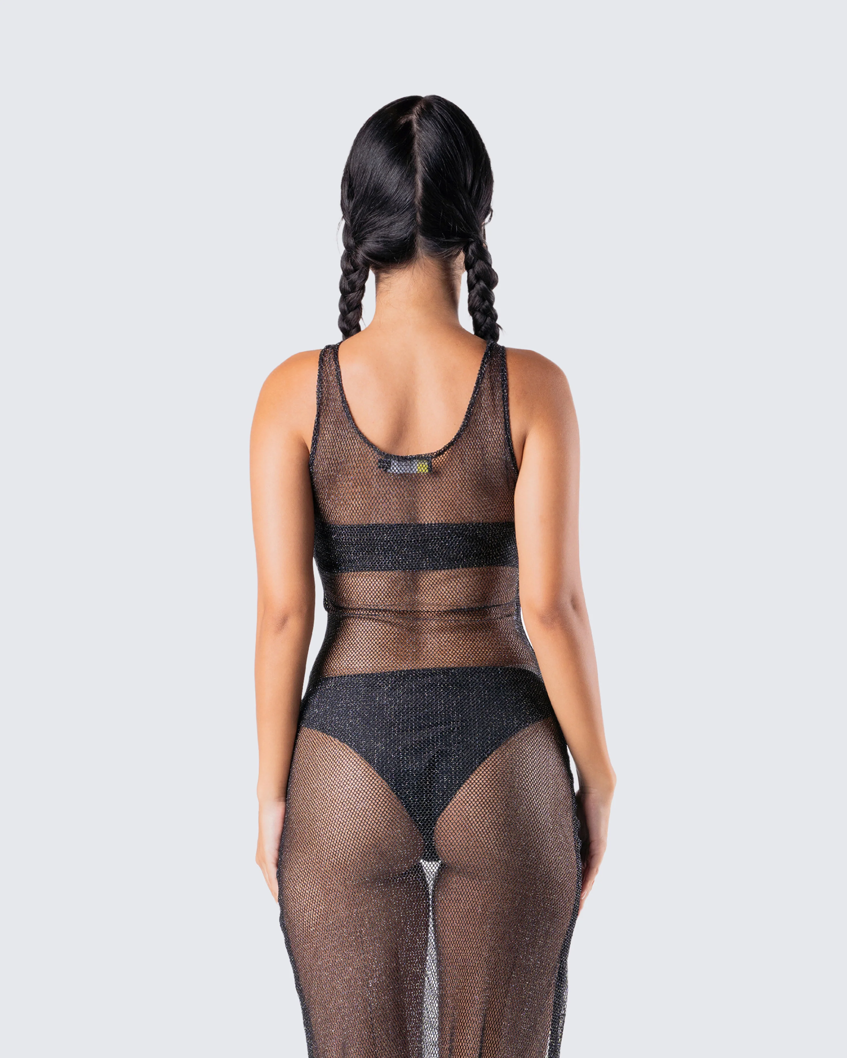 Mirla Black Jersey Bandeau Top - Image 7