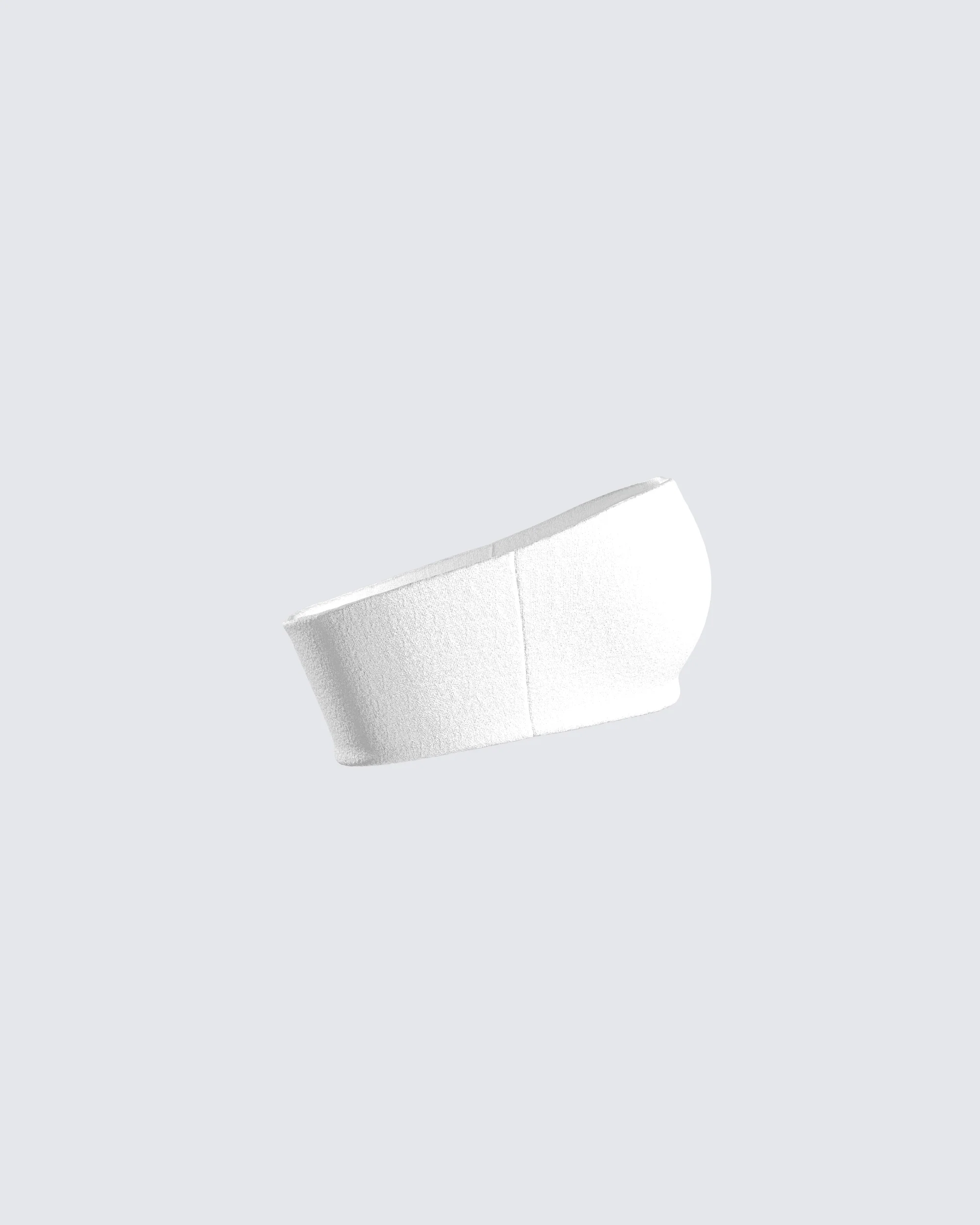 Mirla White Jersey Bandeau Top - Image 2