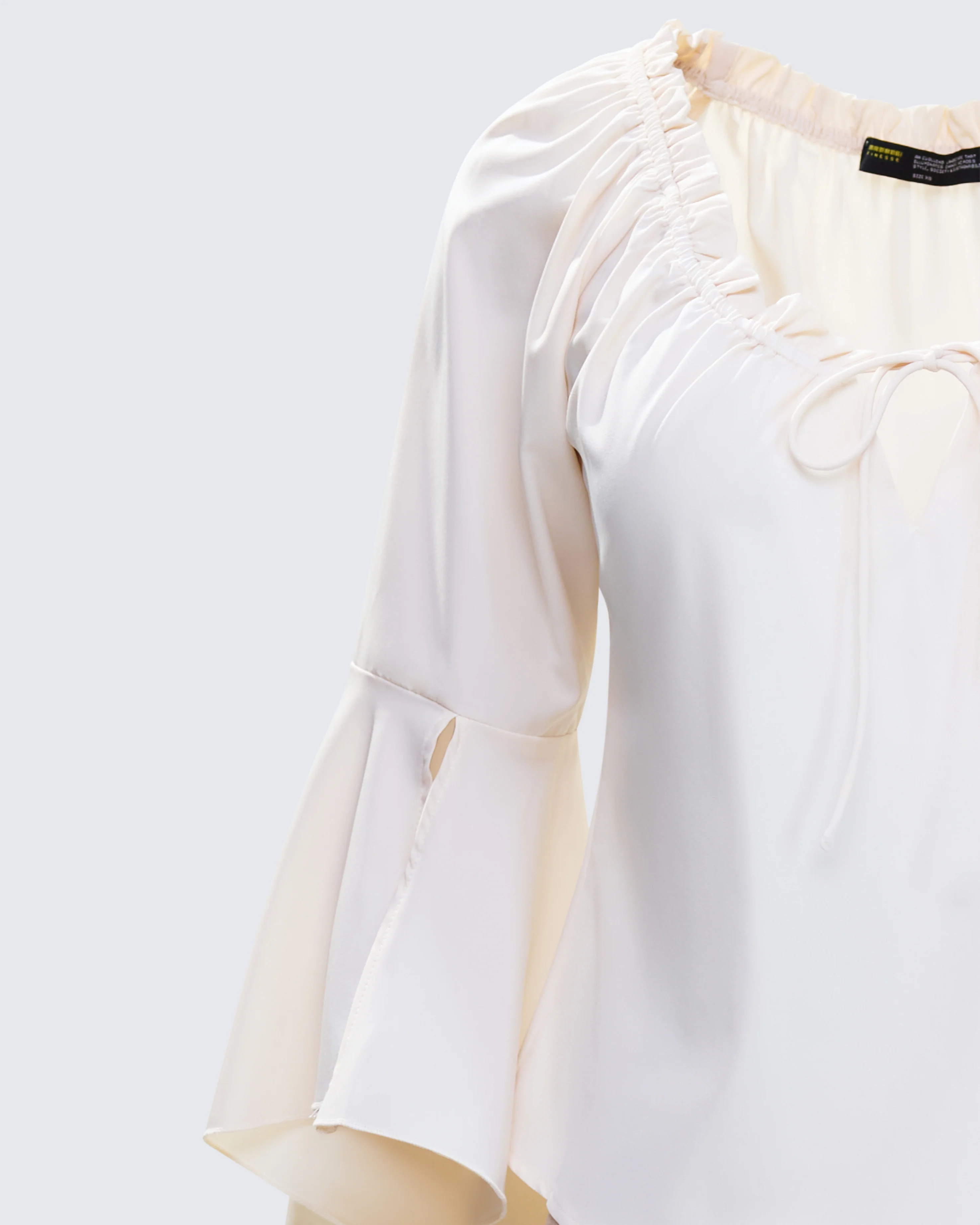 Moira Ivory Trumpet Sleeve Top - Image 6