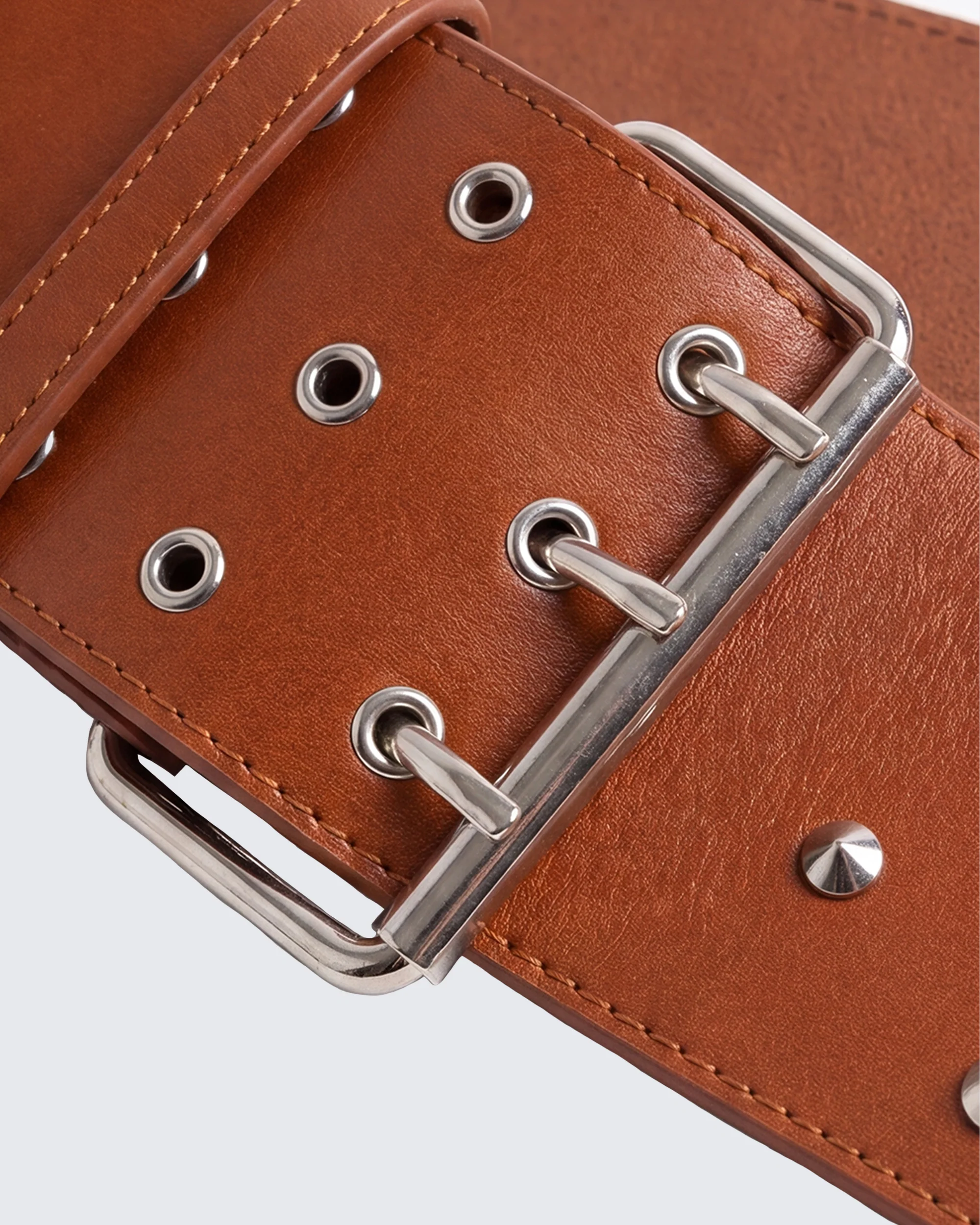 Myka Brown Studded Belt - Image 5