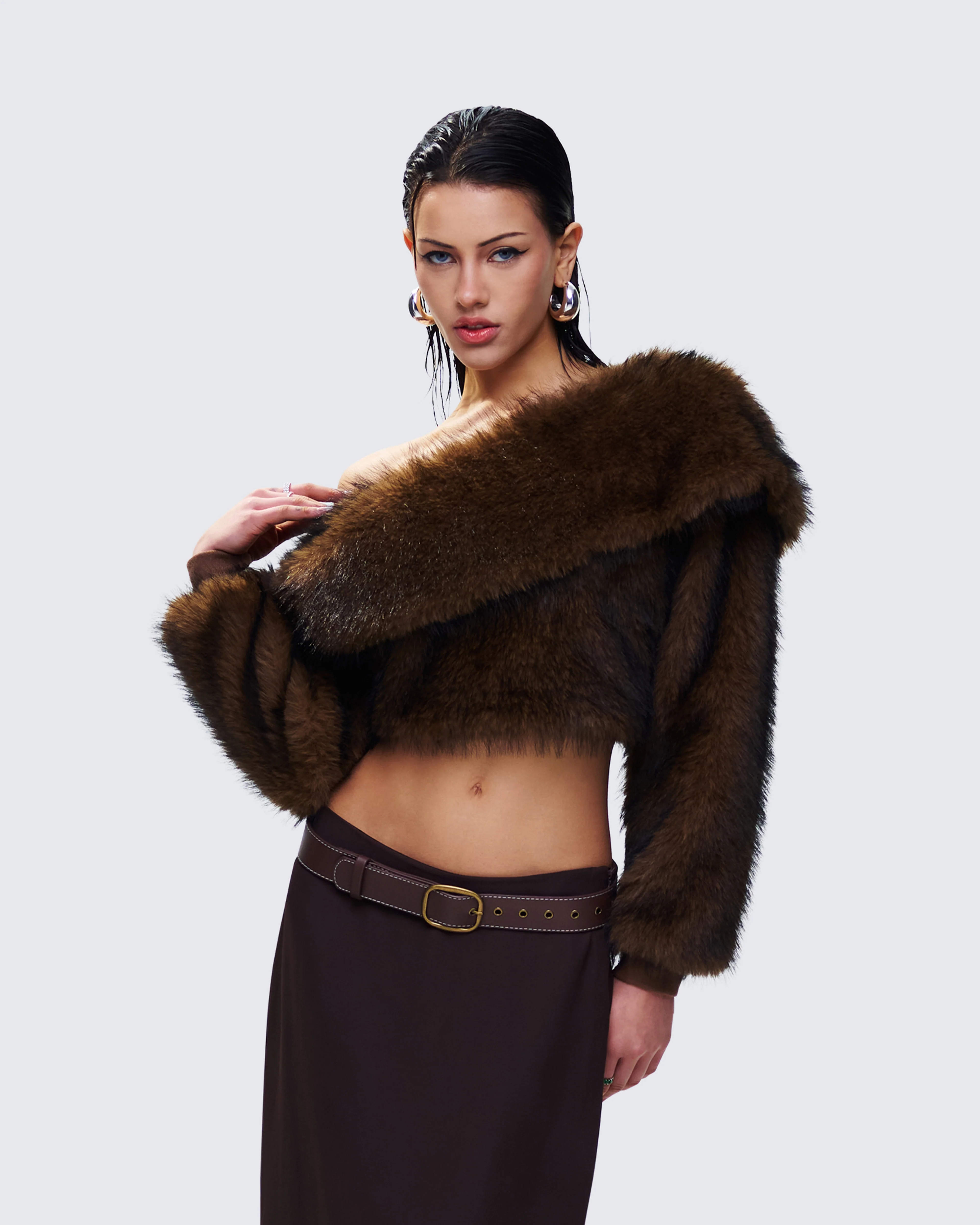 Nadi Brown Vegan Leather Belt - Image 3