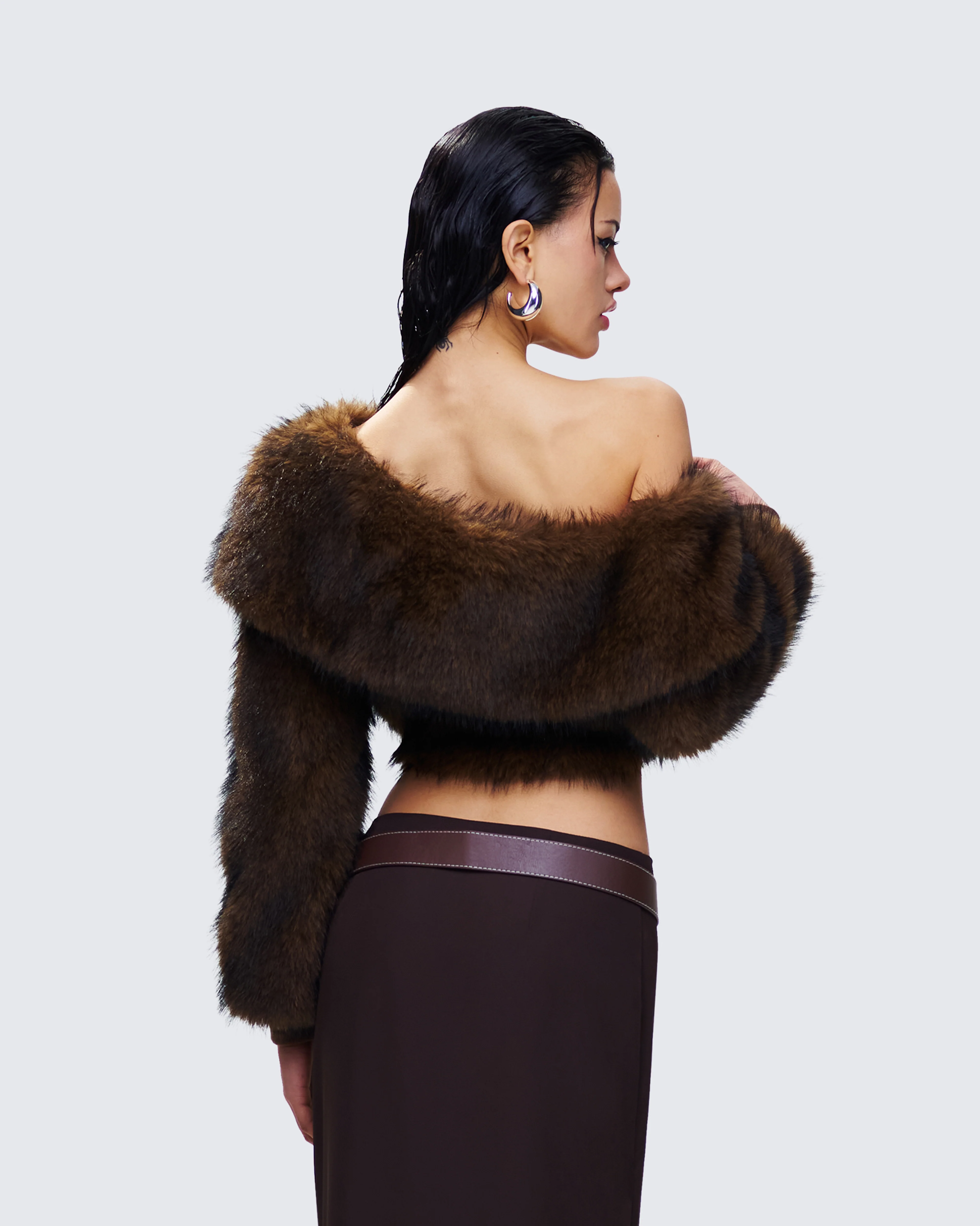 Nadi Brown Vegan Leather Belt - Image 4