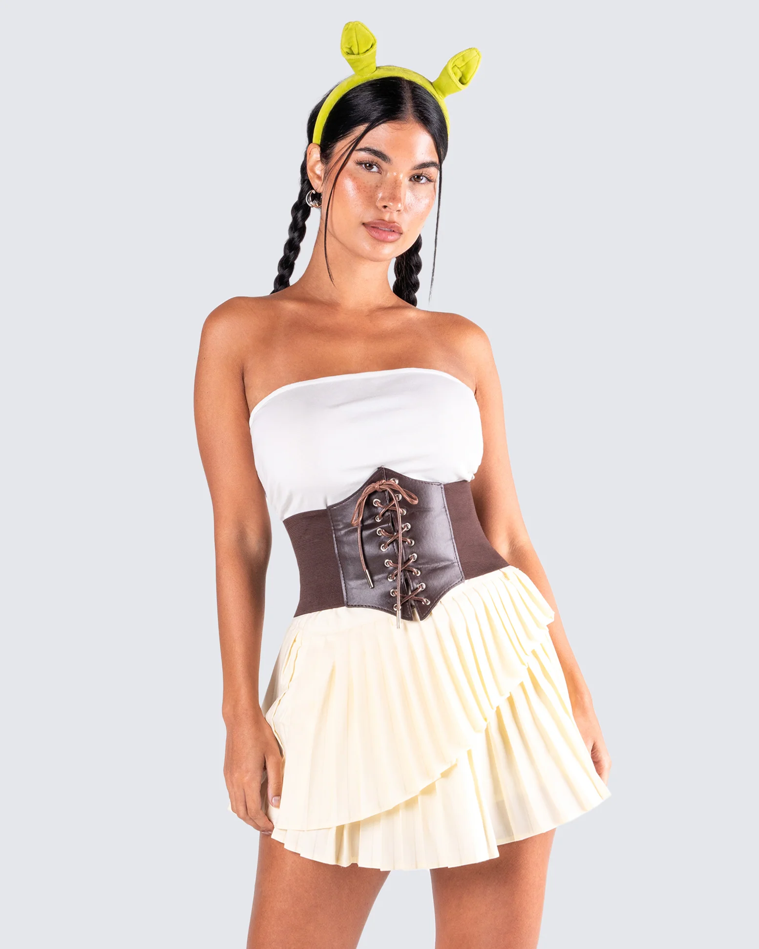 Naina Brown Corset Belt - Image 3