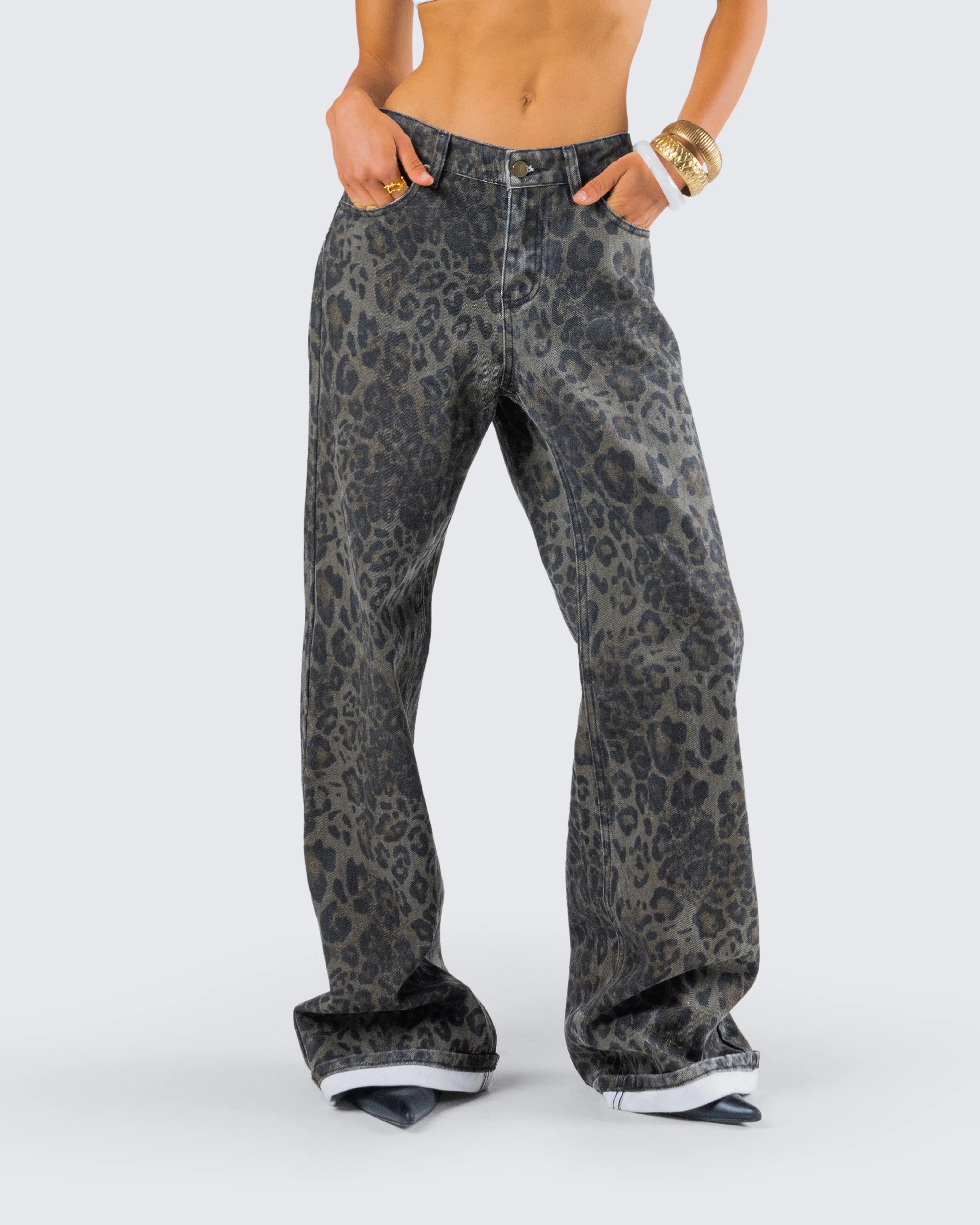 Nerida Leopard Mid Rise Pant - Image 8