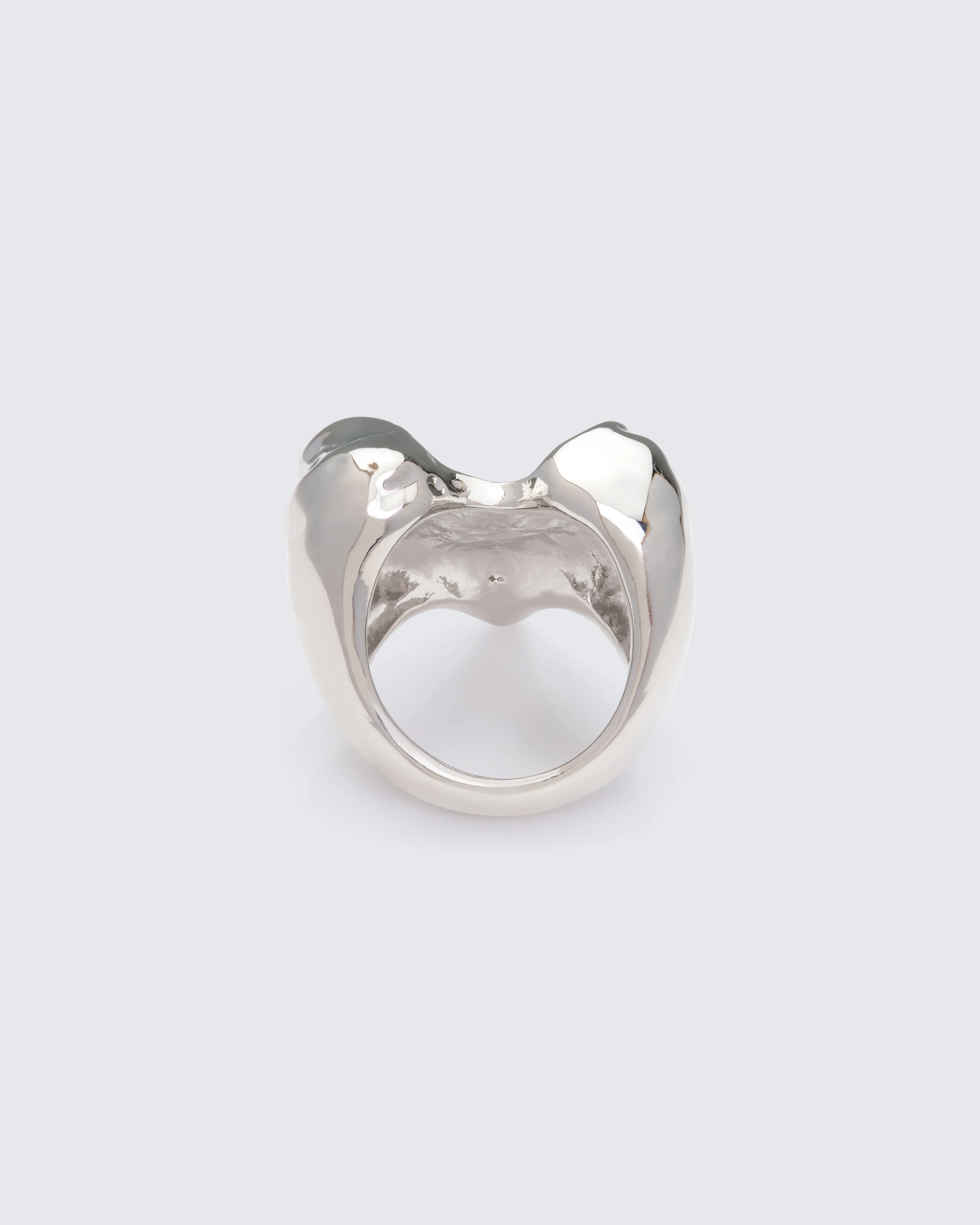 Nerina Silver Drop Heart Ring - Image 2