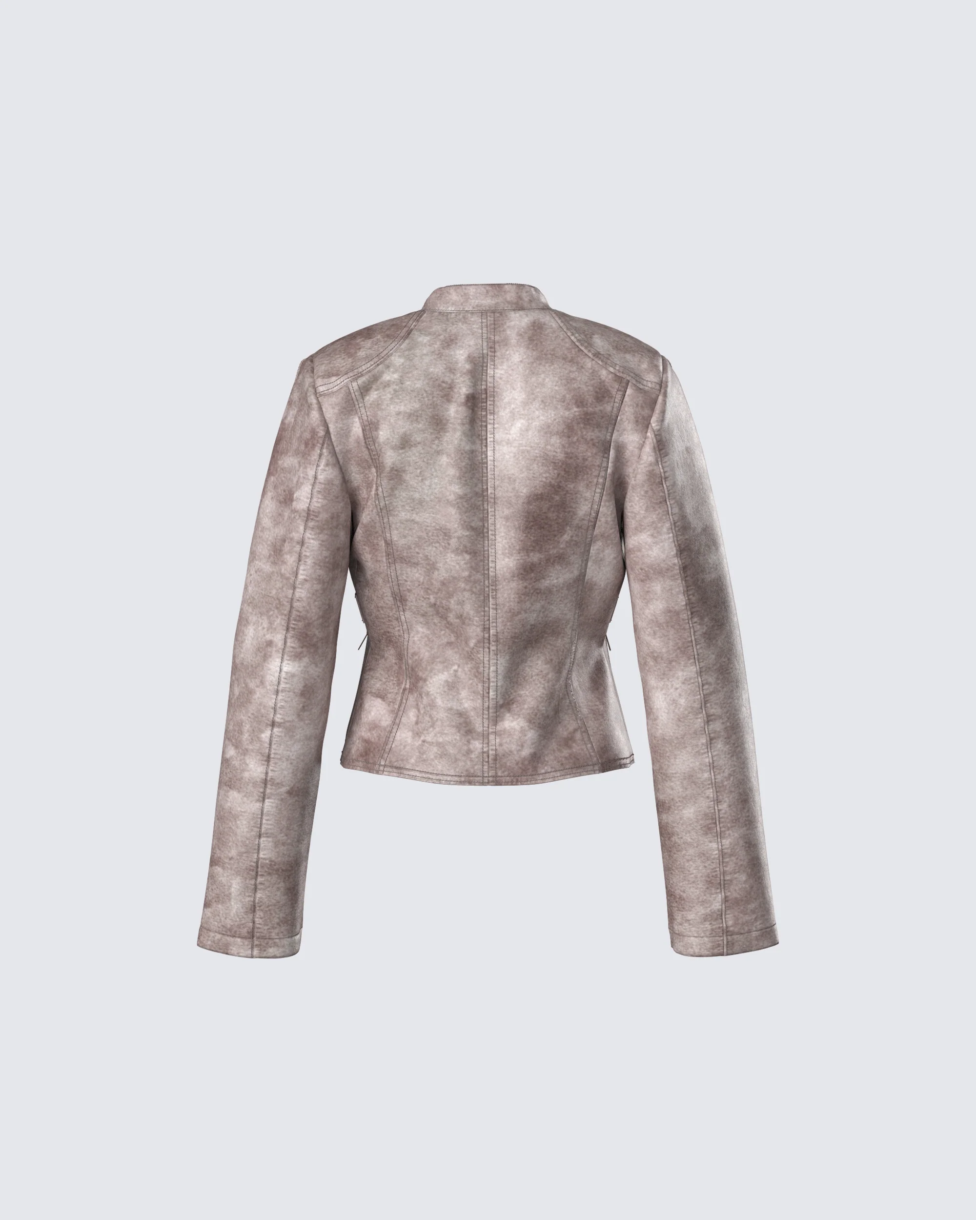 Nevelle Sage Wash Faux Leather Jacket - Image 3