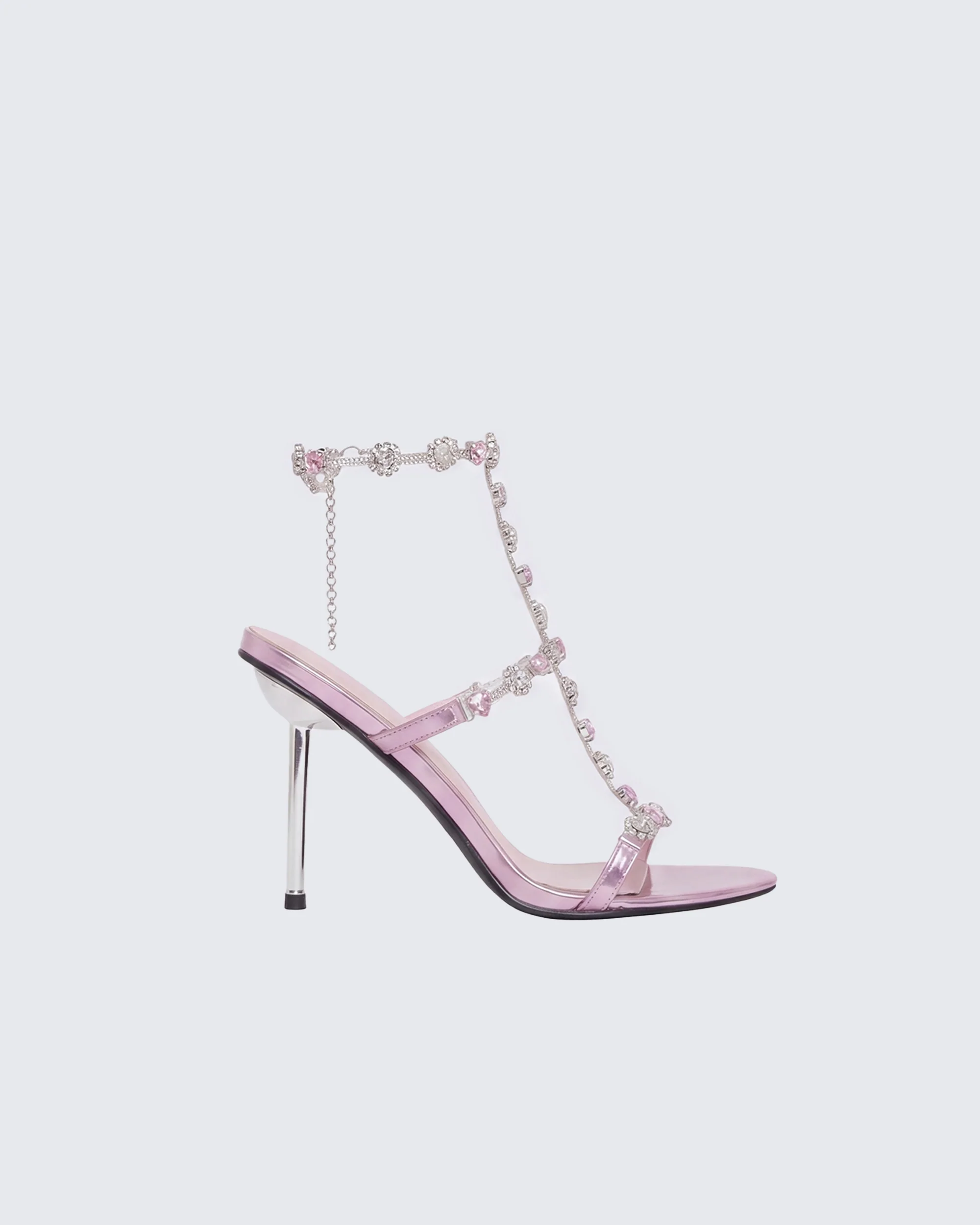 Nikki Pink Jewel Stiletto Heel
