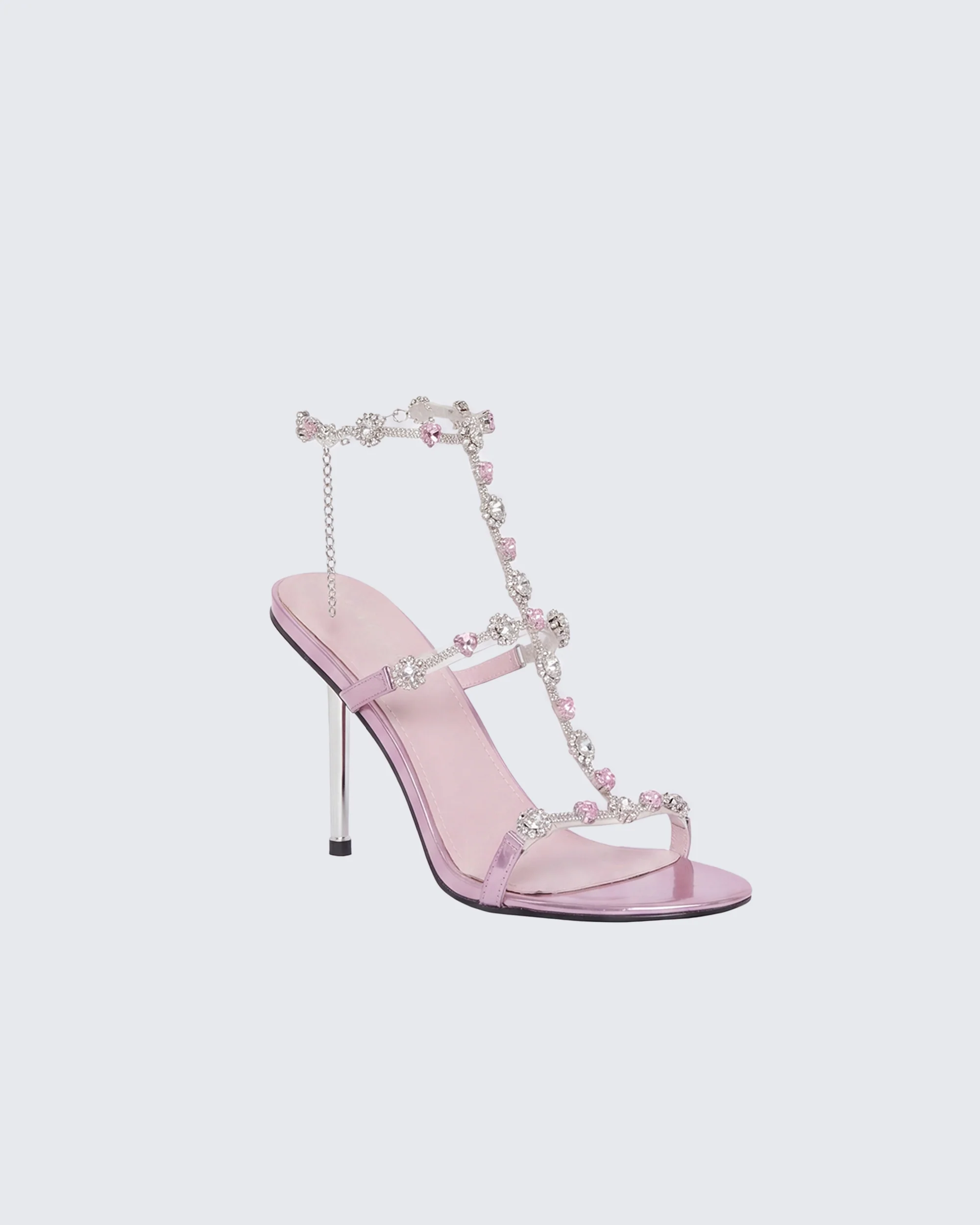Nikki Pink Jewel Stiletto Heel - Image 2