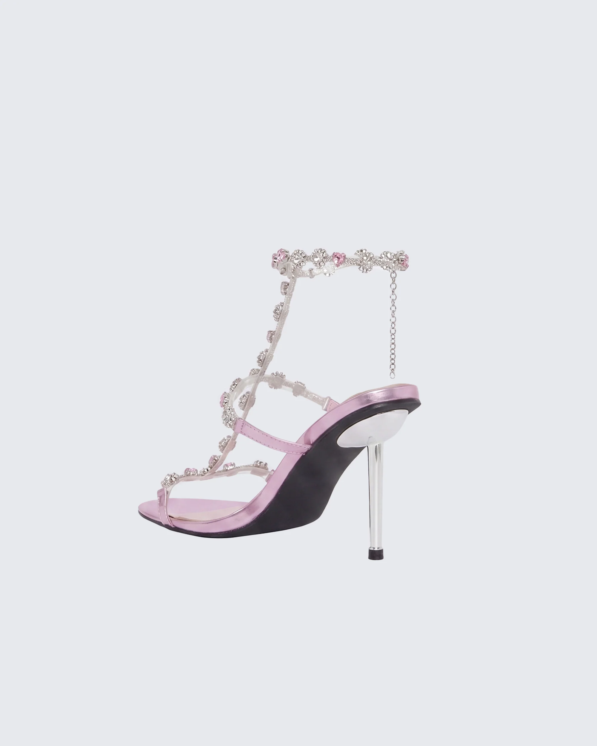 Nikki Pink Jewel Stiletto Heel - Image 3