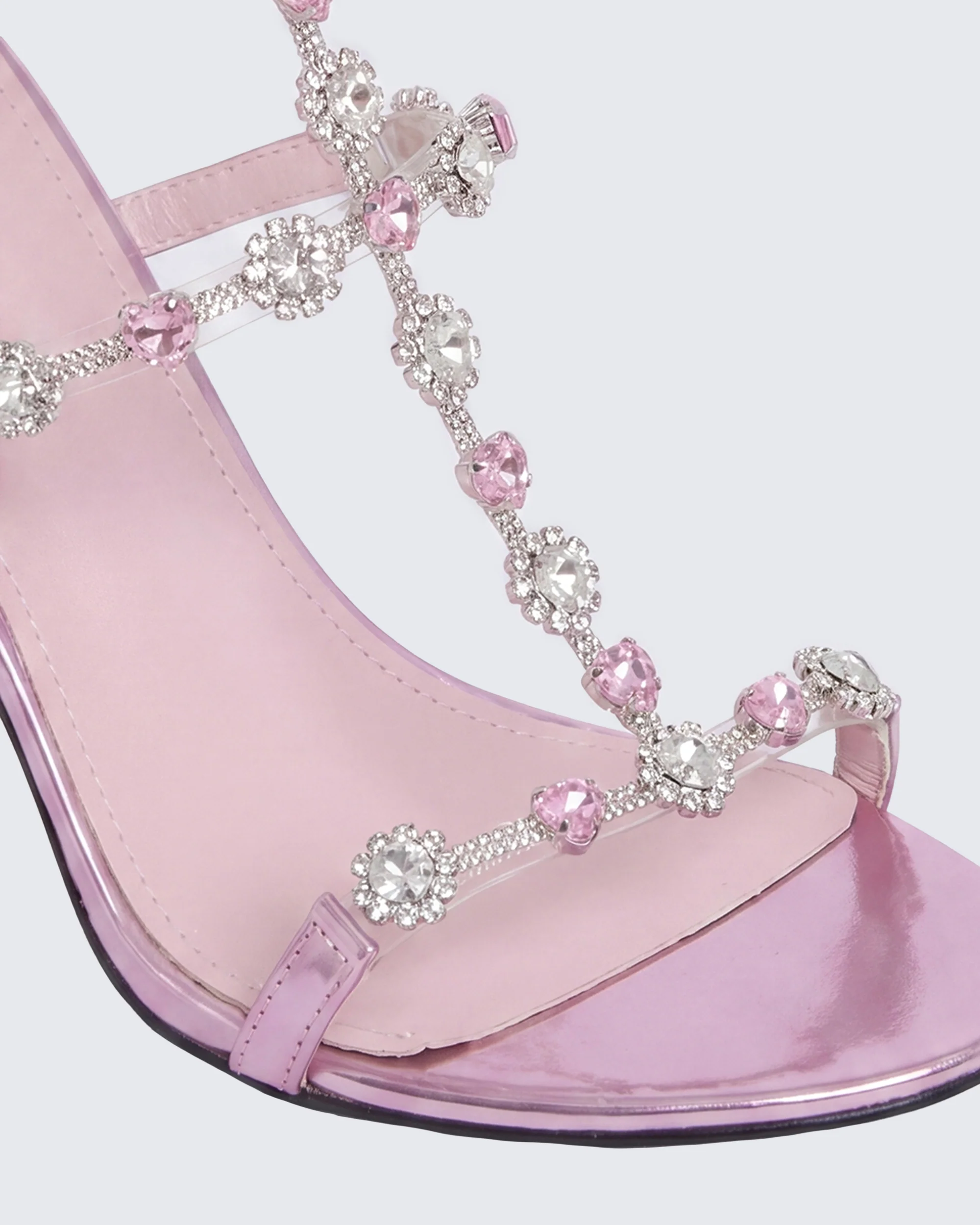 Nikki Pink Jewel Stiletto Heel - Image 5