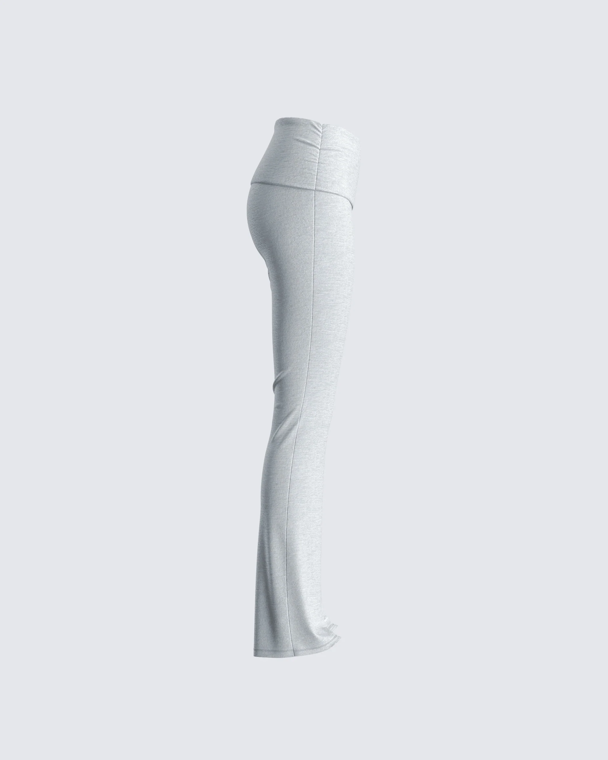 Noam Heather Grey Foldover Legging - Image 2